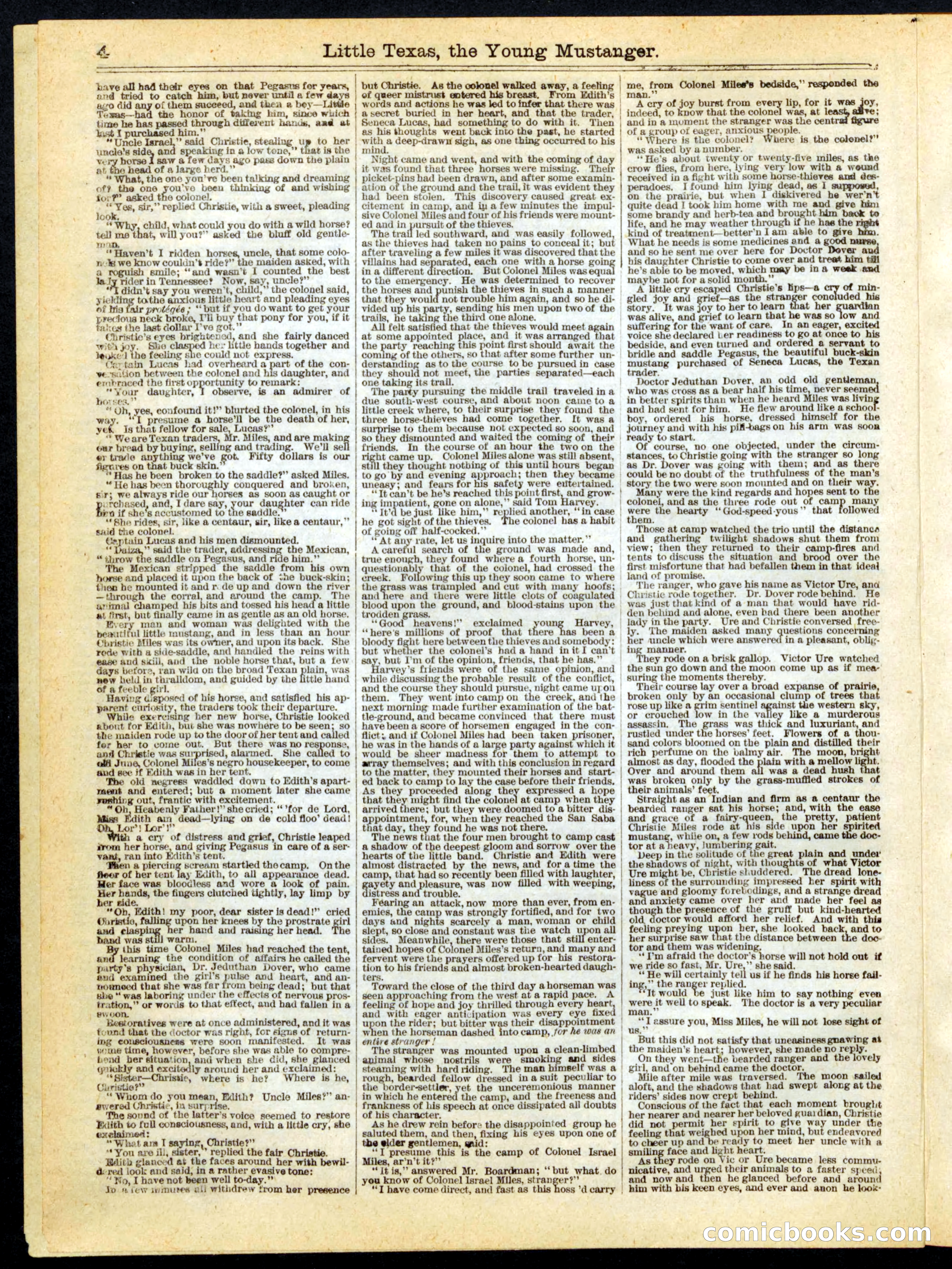 Beadle's Half Dime Library No. 163 — page 4 of 24