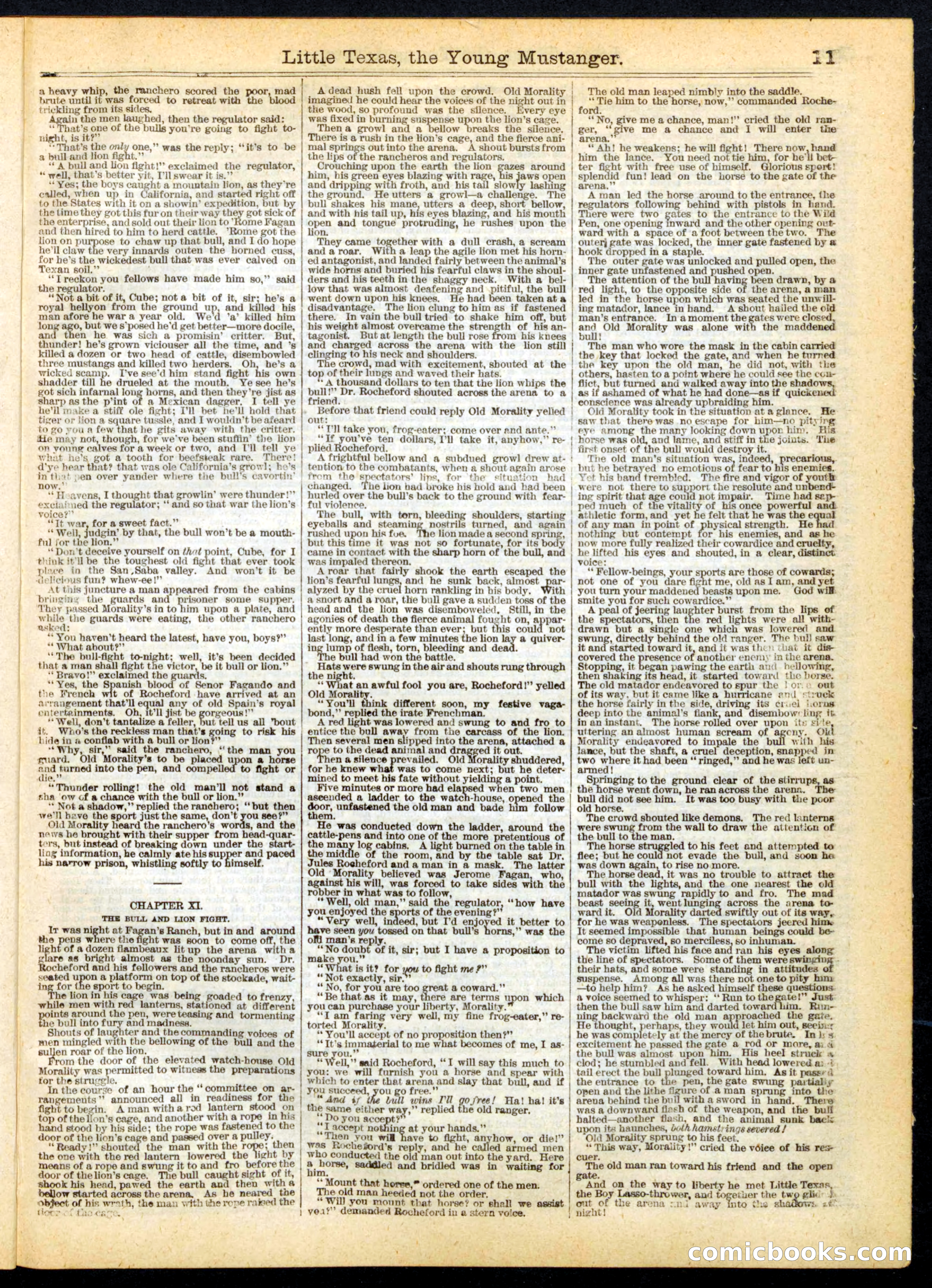 Beadle's Half Dime Library No. 163 — page 11 of 24