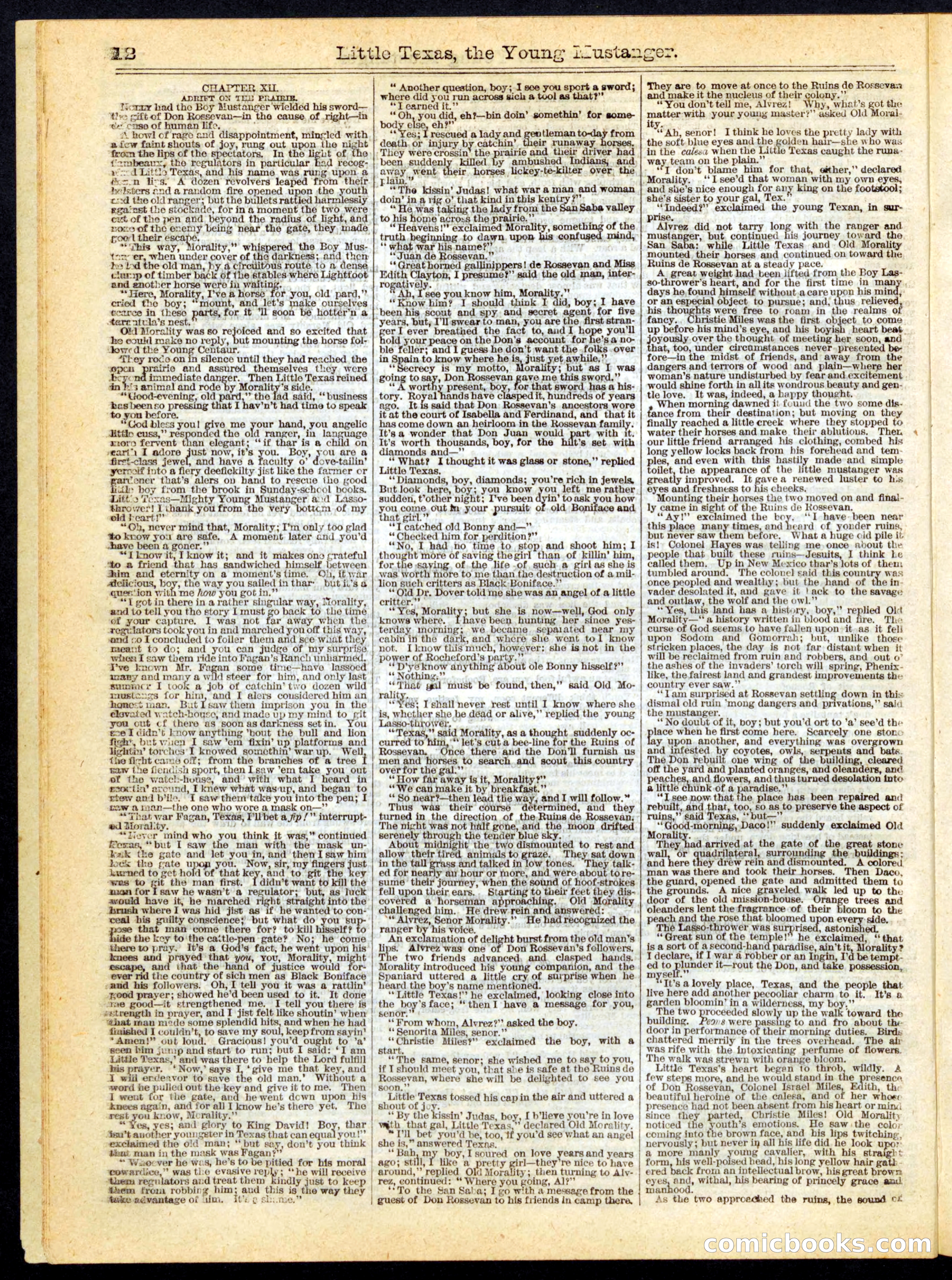 Beadle's Half Dime Library No. 163 — page 12 of 24