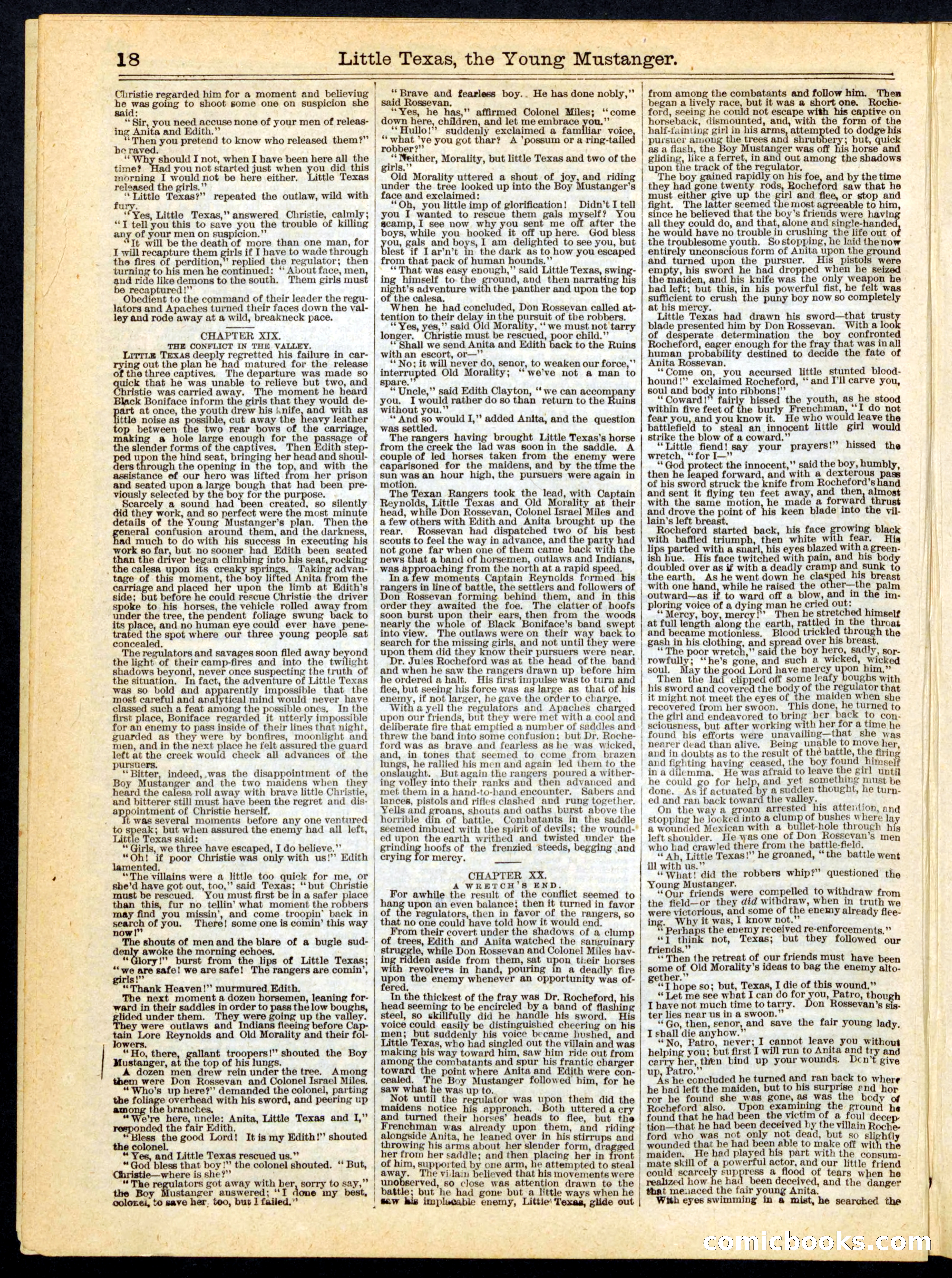 Beadle's Half Dime Library No. 163 — page 18 of 24
