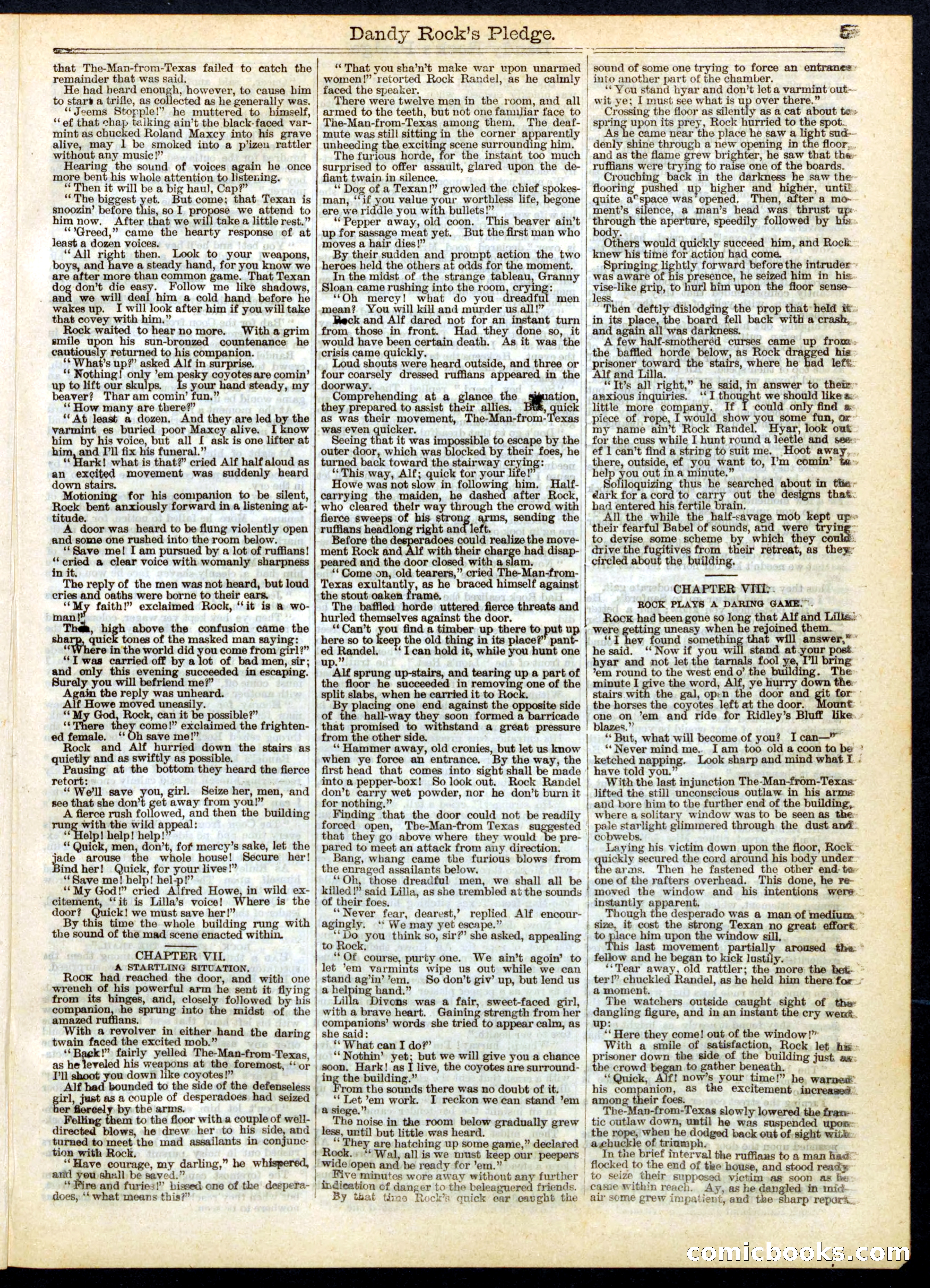 Beadle's Half Dime Library No. 164 — page 5 of 16
