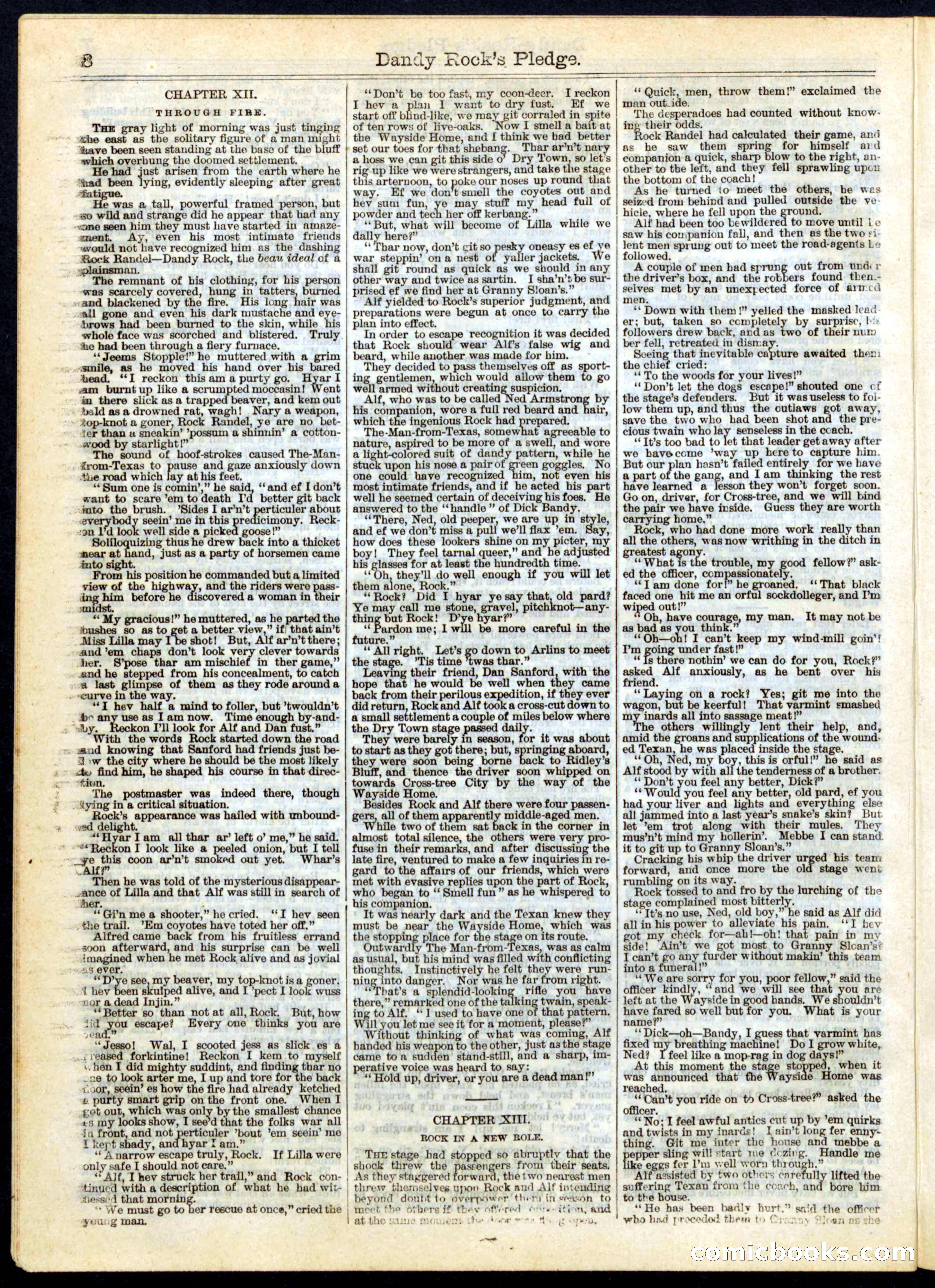 Beadle's Half Dime Library No. 164 — page 8 of 16