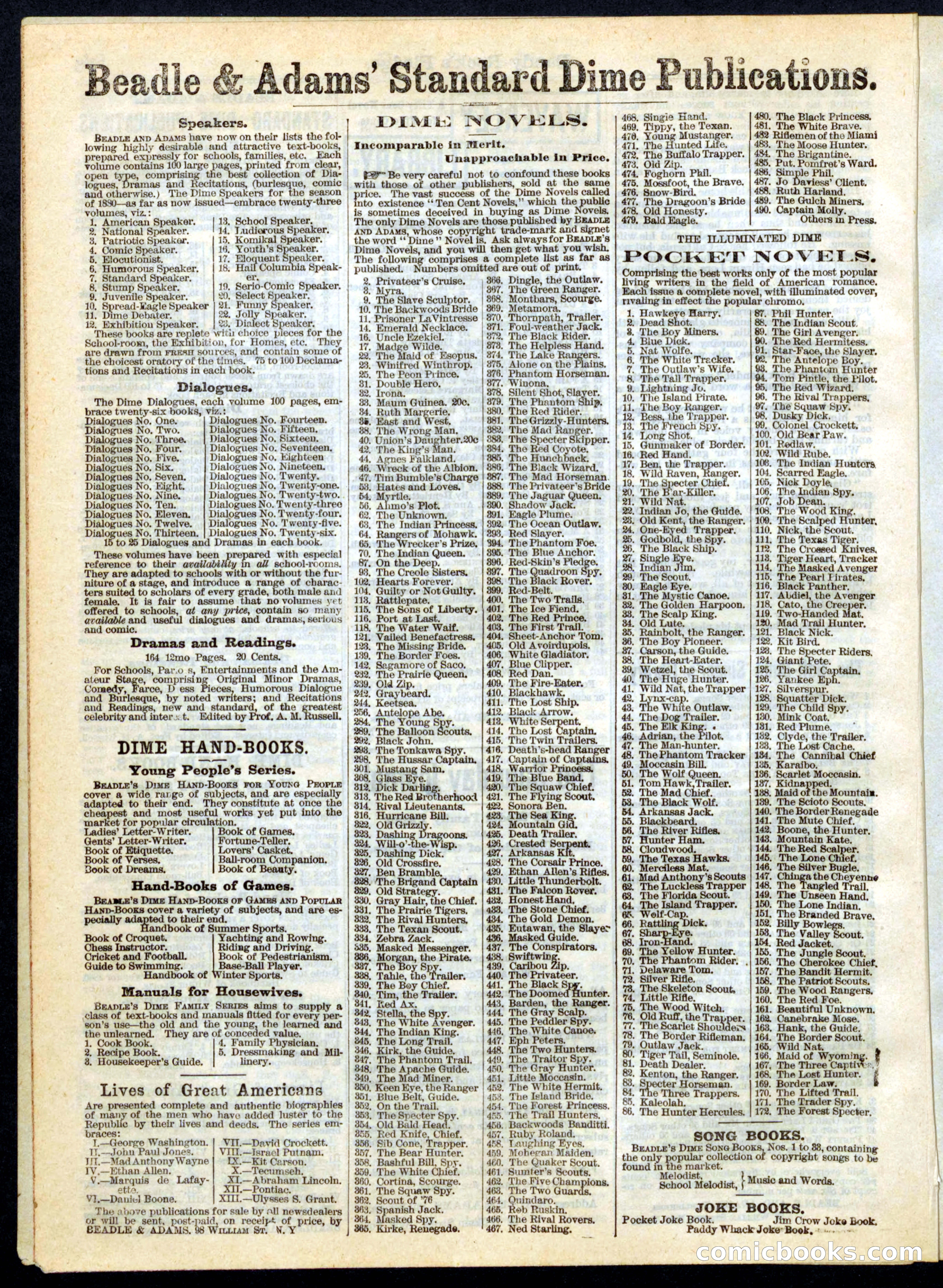 Beadle's Half Dime Library No. 164 — page 14 of 16