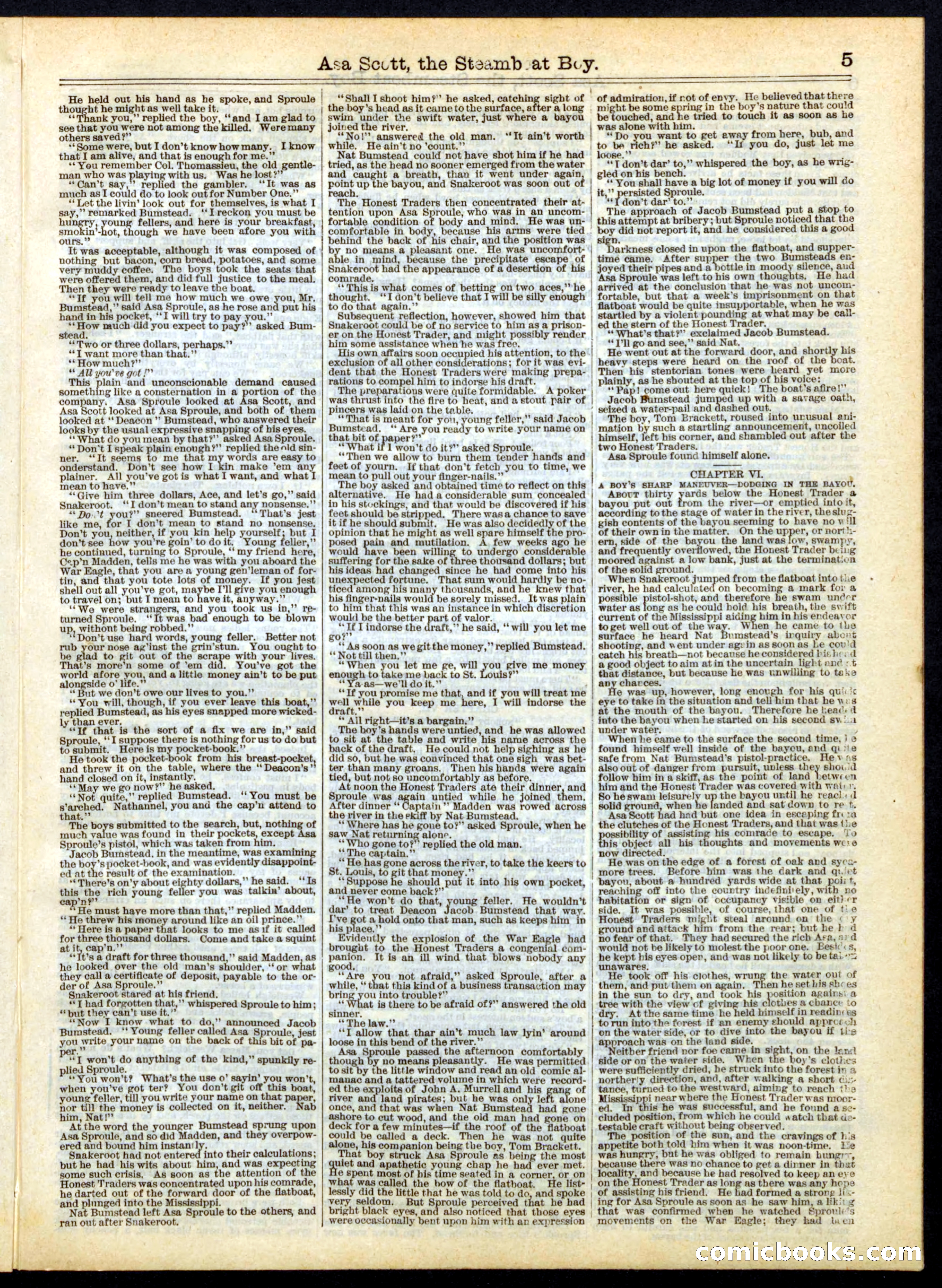 Beadle's Half Dime Library No. 167 — page 5 of 20