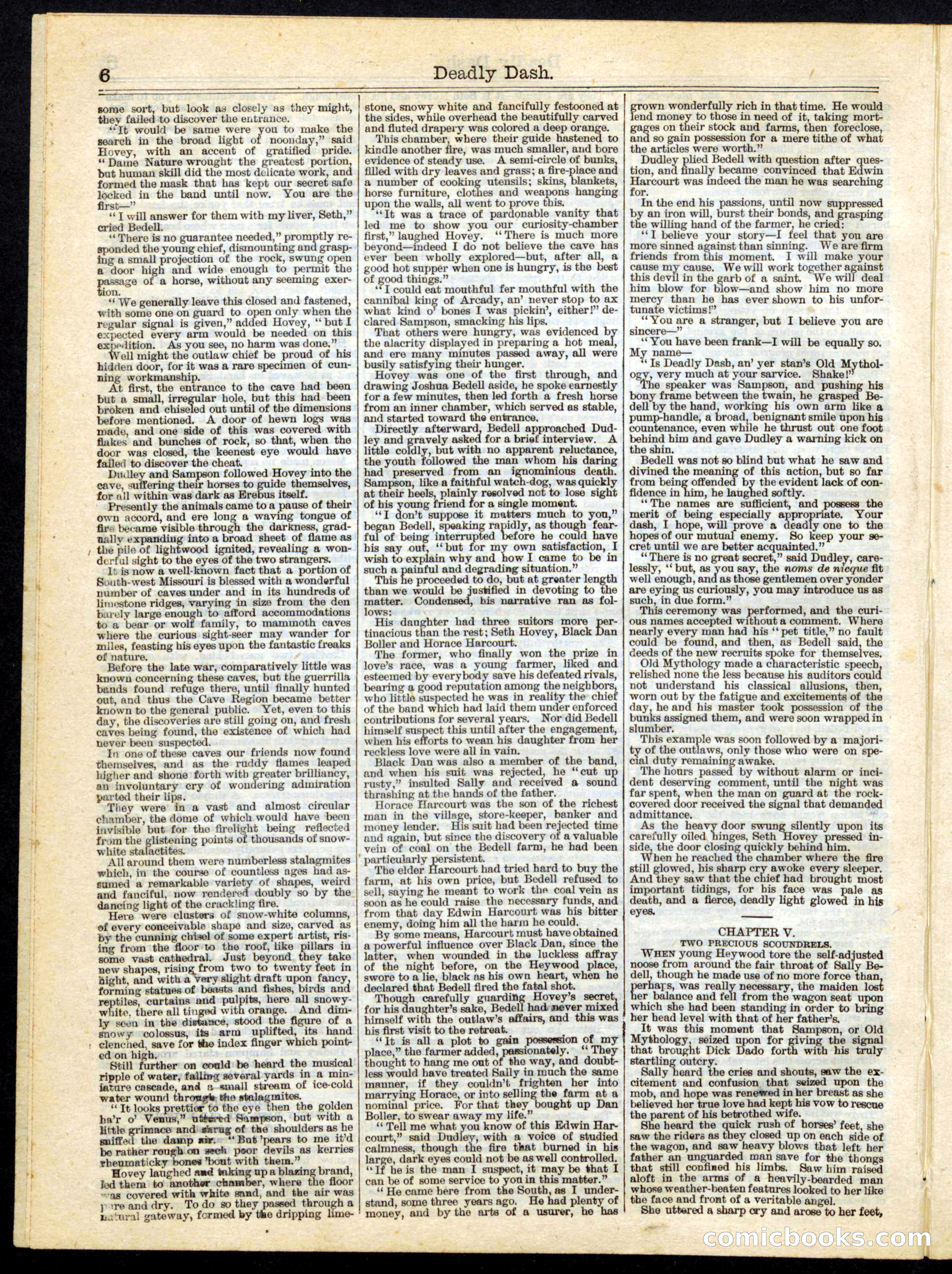 Beadle's Half Dime Library No. 168 — page 6 of 16