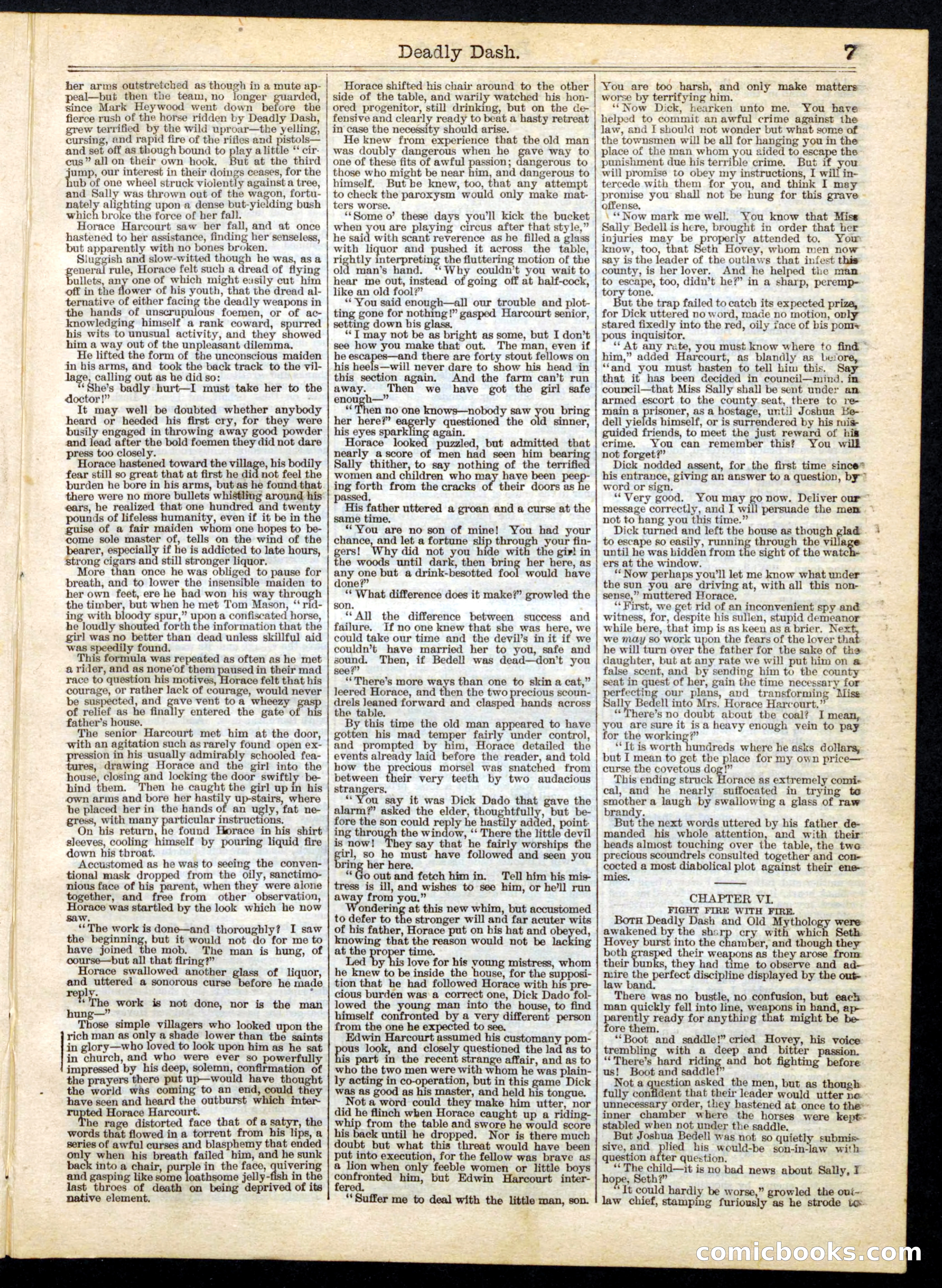 Beadle's Half Dime Library No. 168 — page 7 of 16