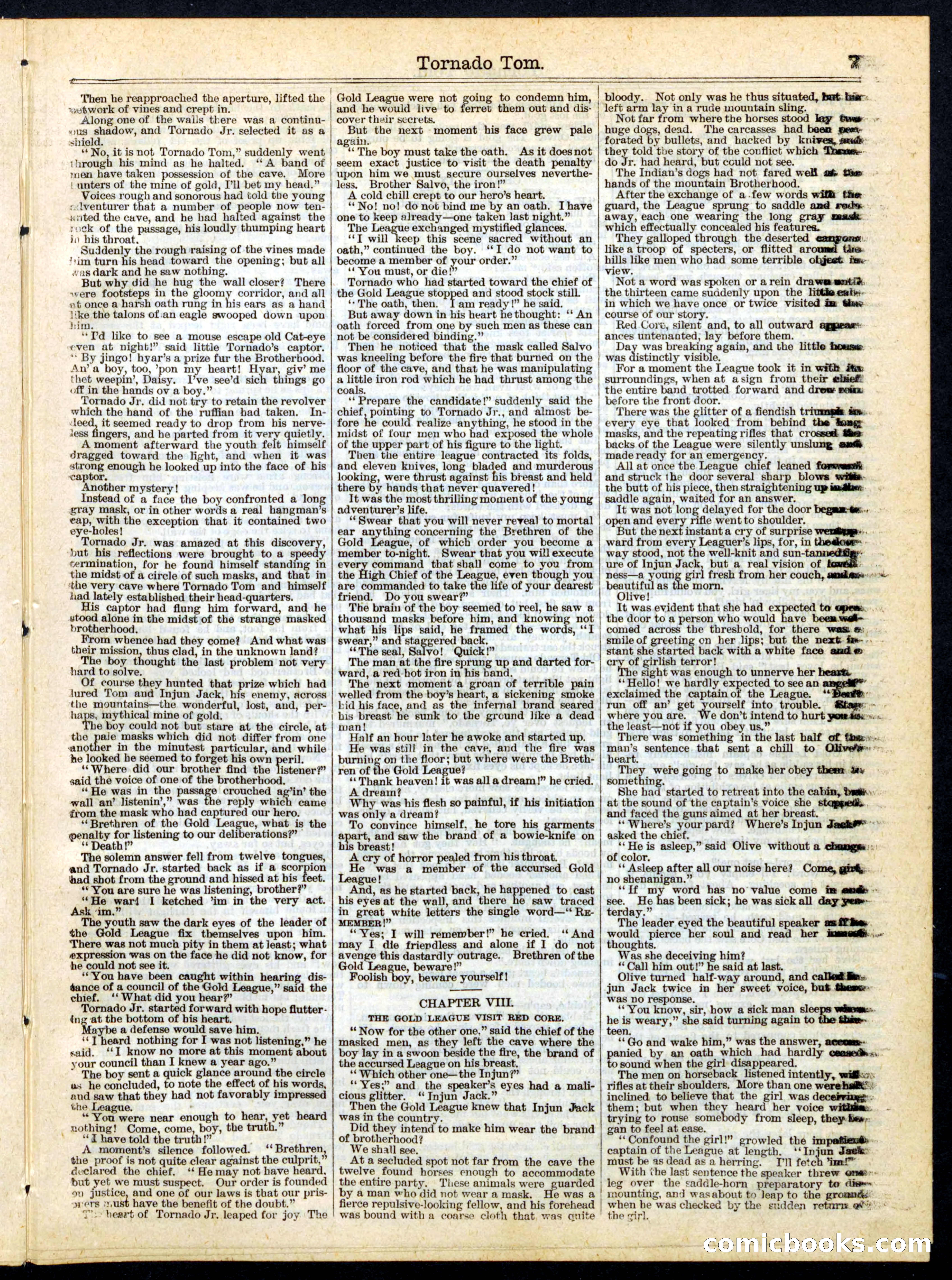 Beadle's Half Dime Library, No. 169 — page 7 of 16