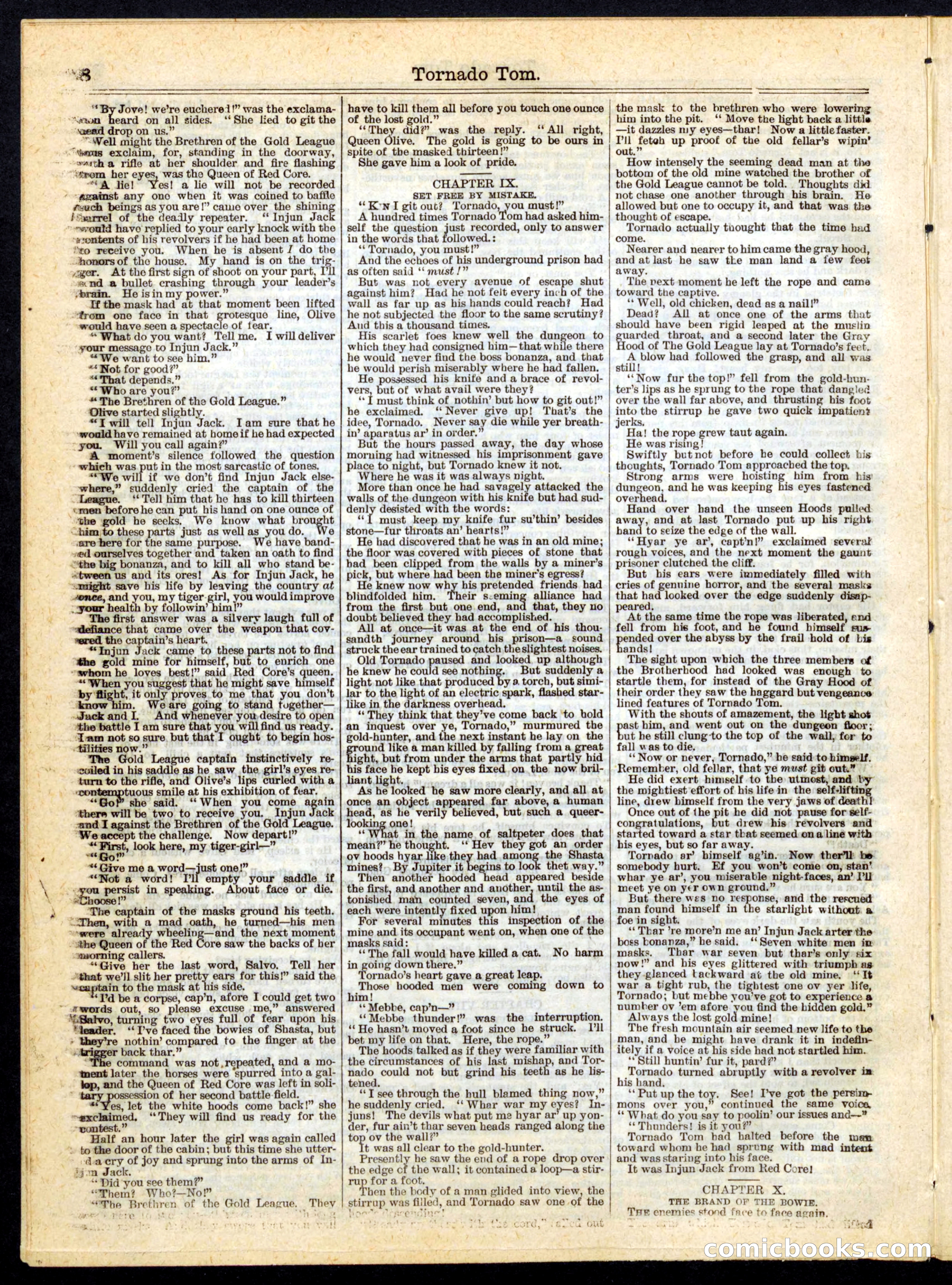 Beadle's Half Dime Library, No. 169 — page 8 of 16