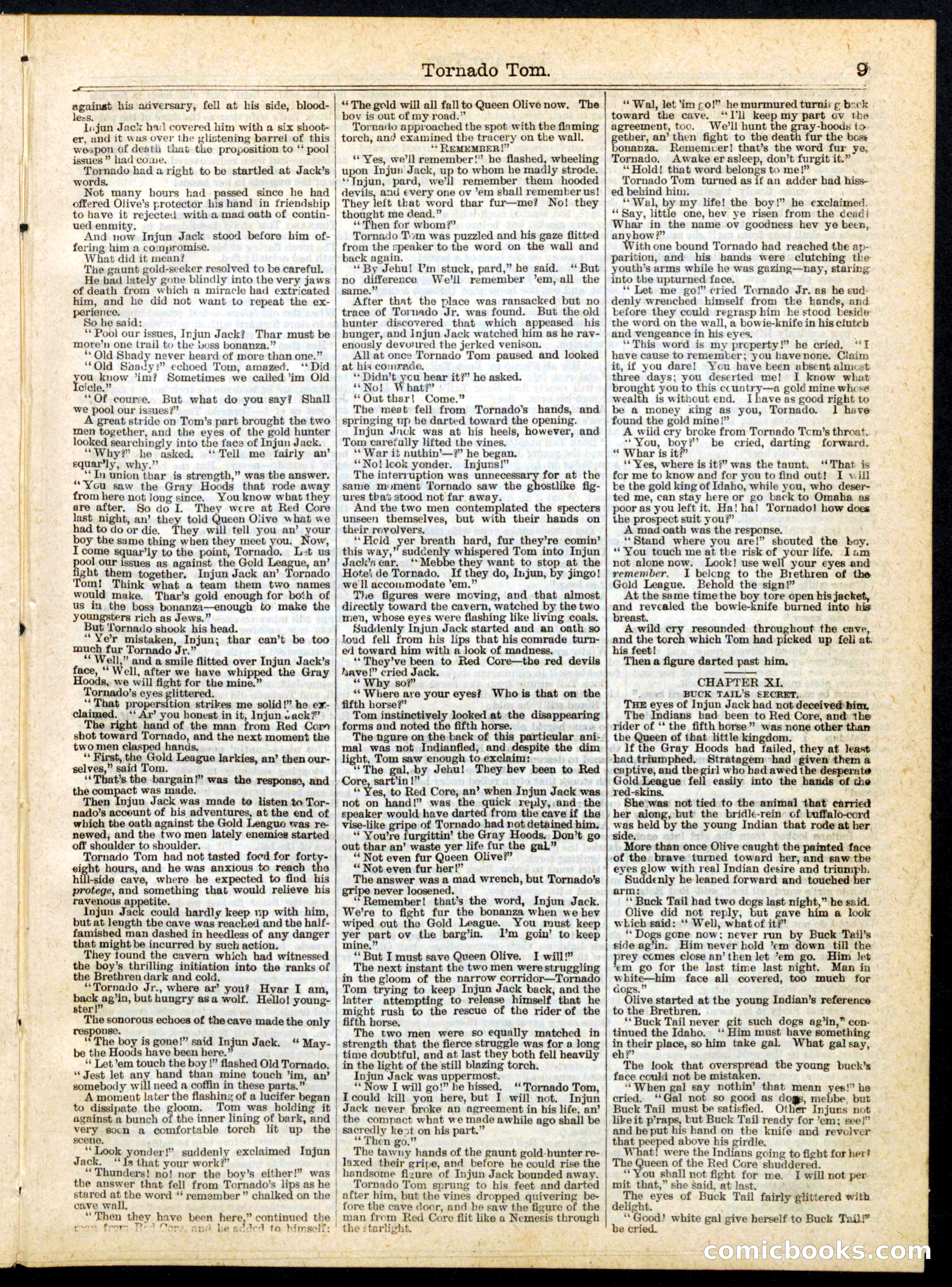 Beadle's Half Dime Library, No. 169 — page 9 of 16