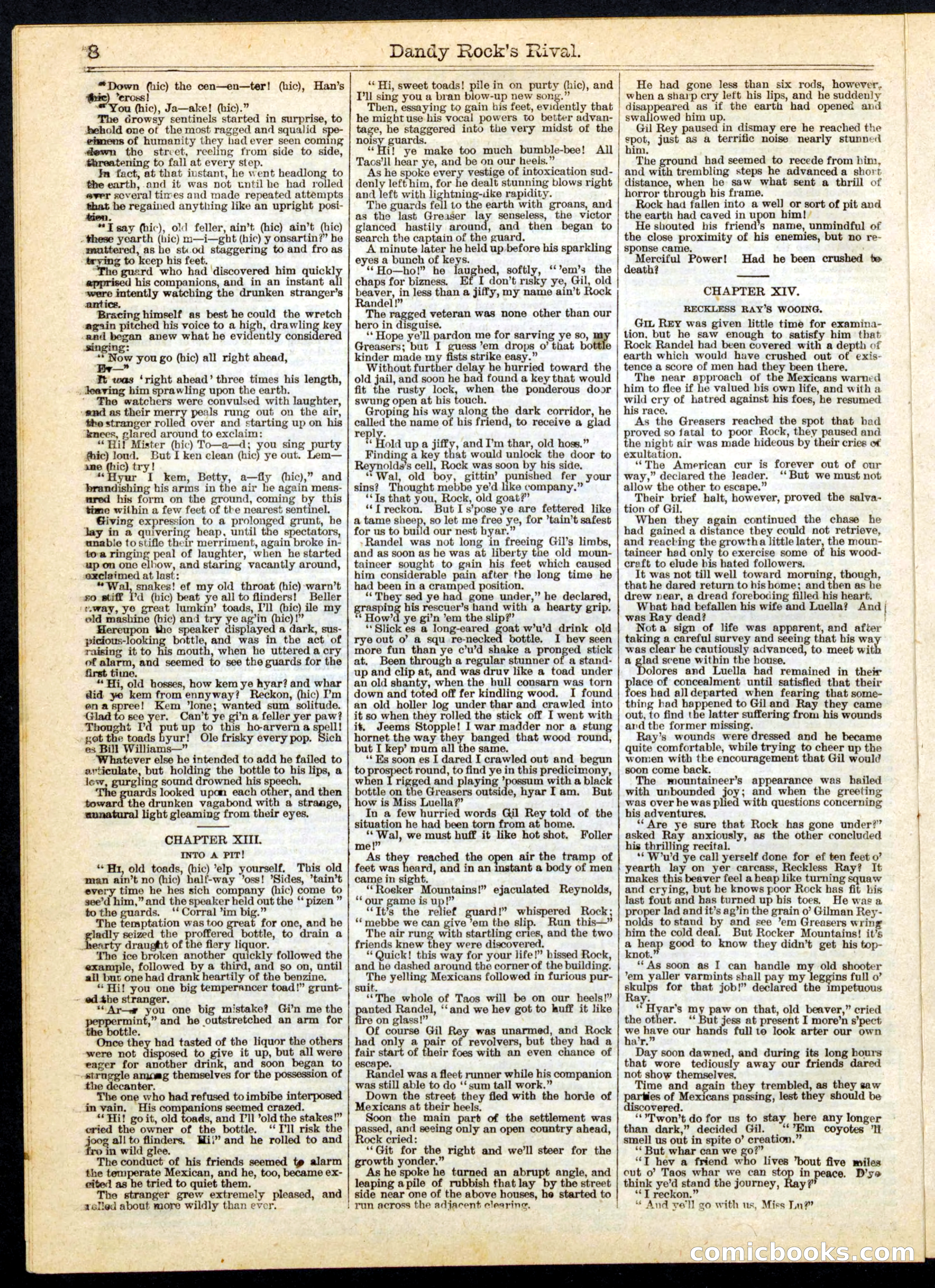 Beadle's Half Dime Library No. 173 — page 8 of 16