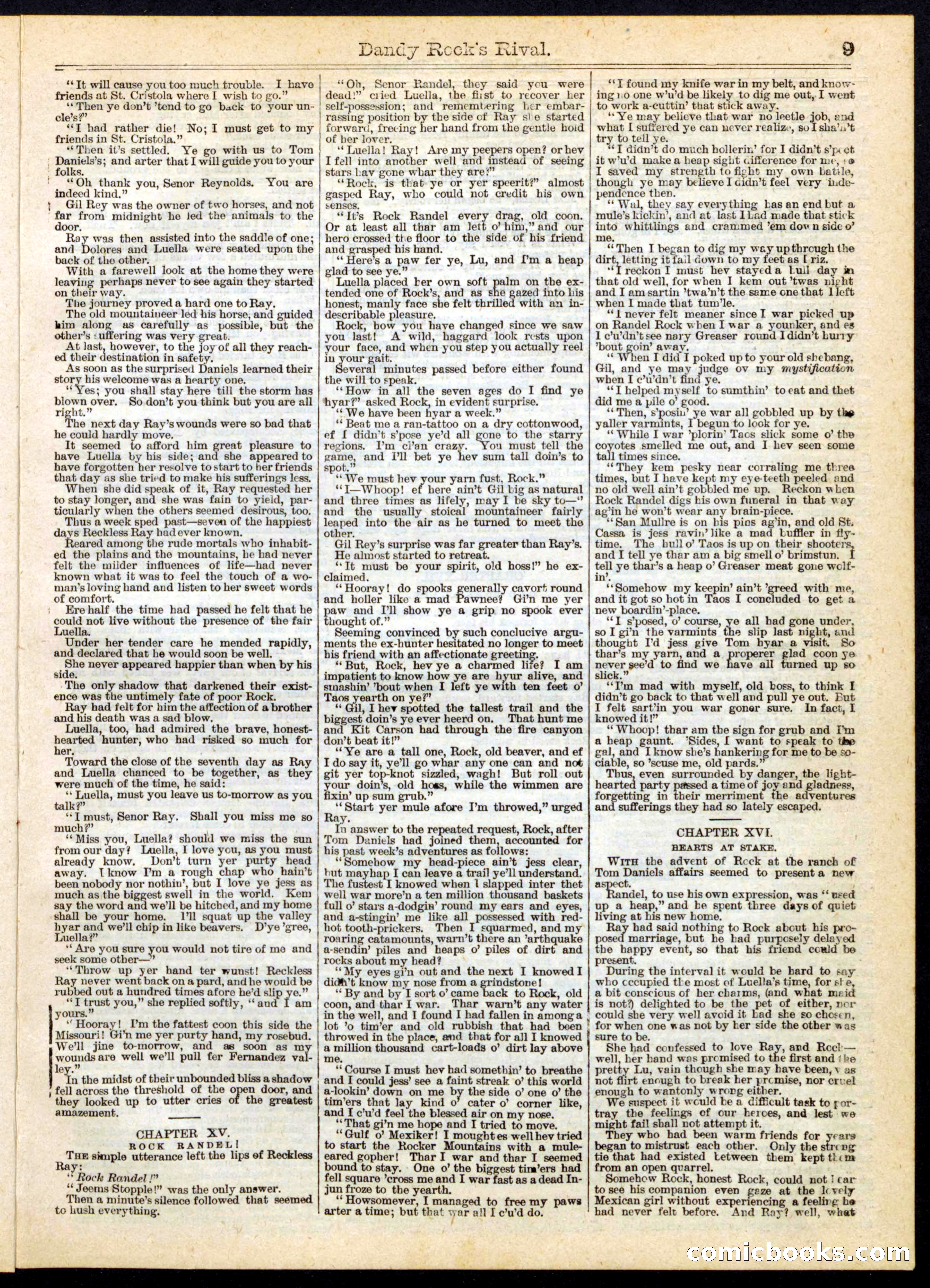 Beadle's Half Dime Library No. 173 — page 9 of 16