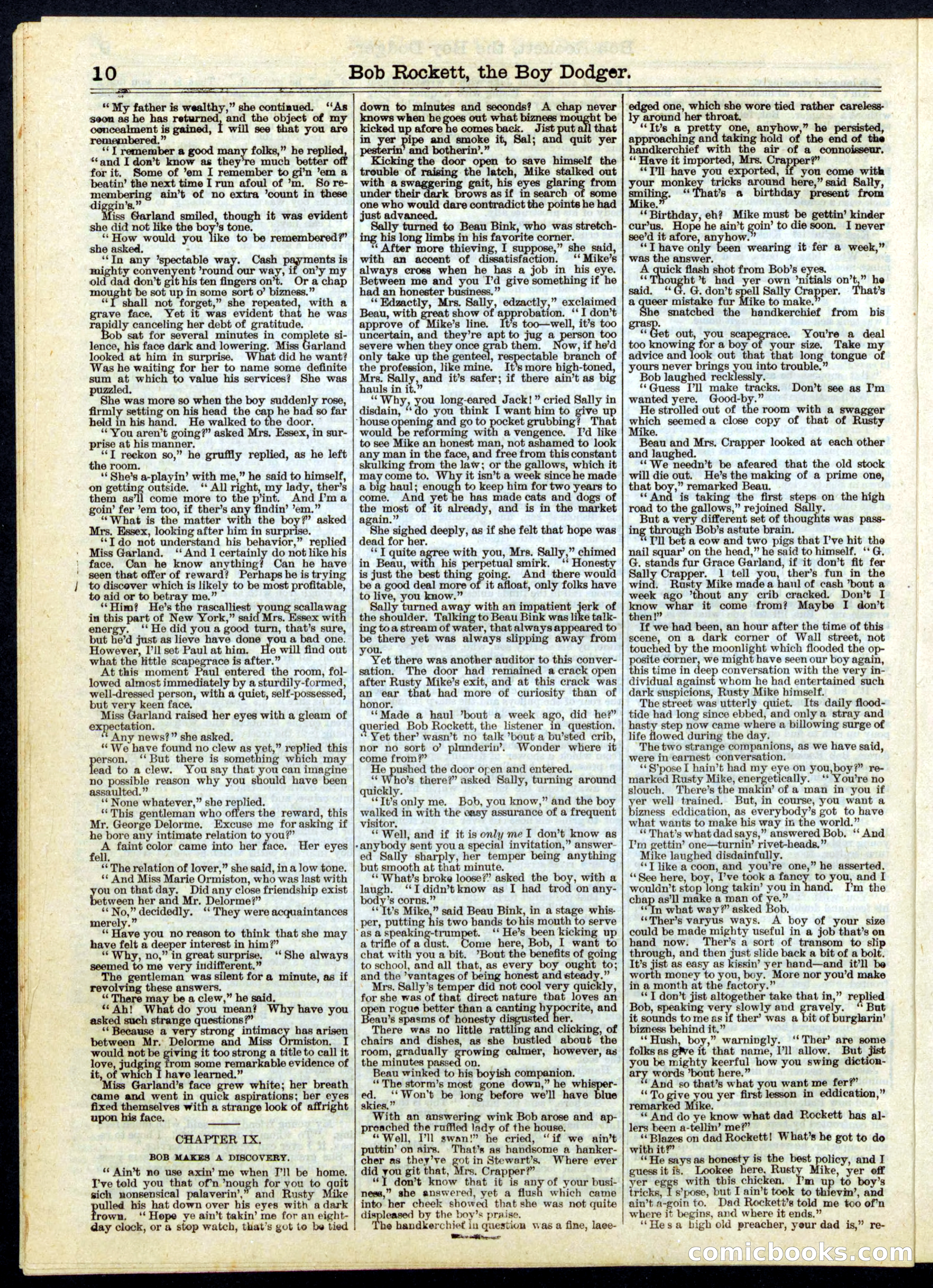 Beadle's Half Dime Library No. 174 — page 10 of 16