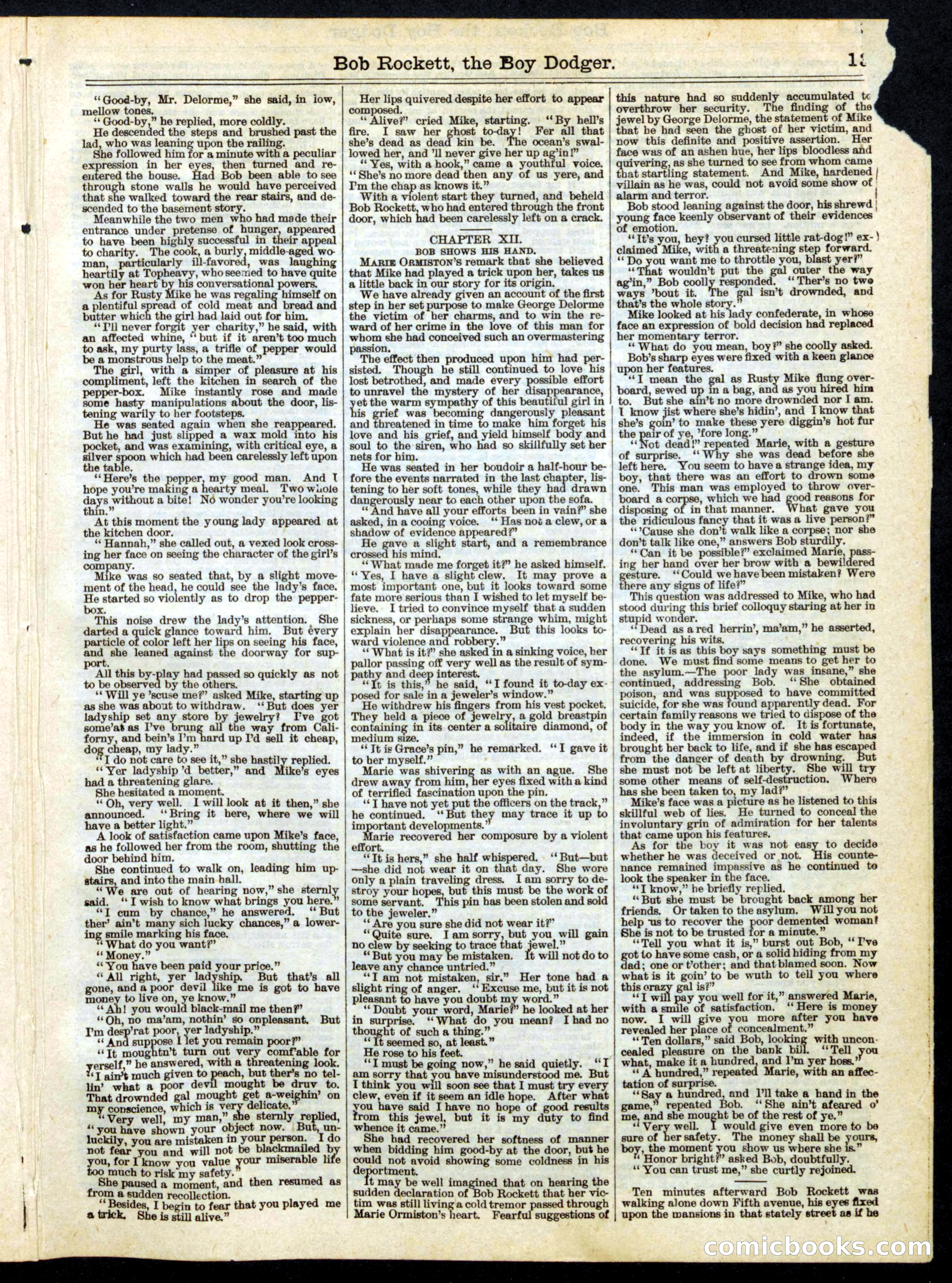 Beadle's Half Dime Library No. 174 — page 13 of 16