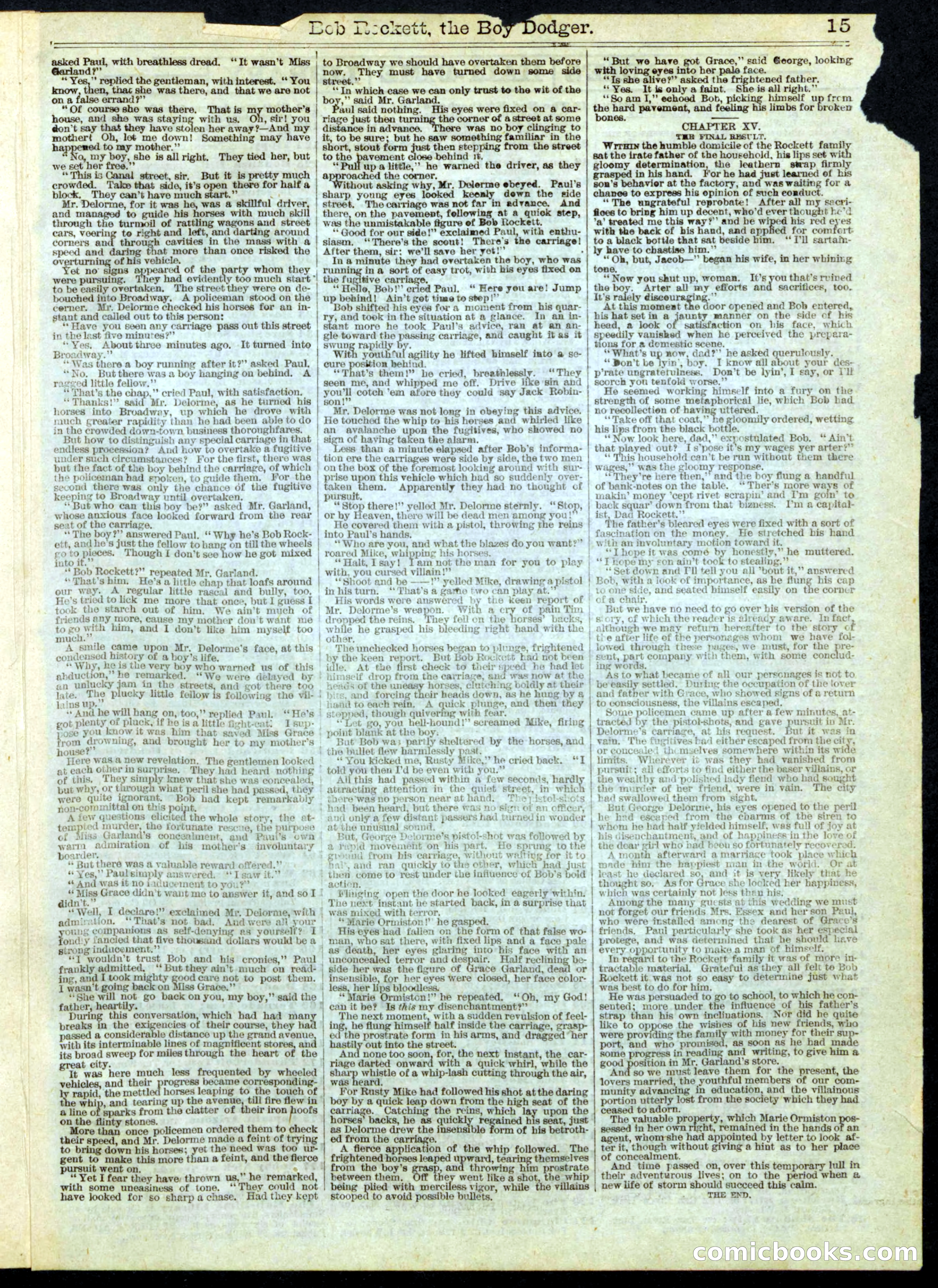 Beadle's Half Dime Library No. 174 — page 15 of 16