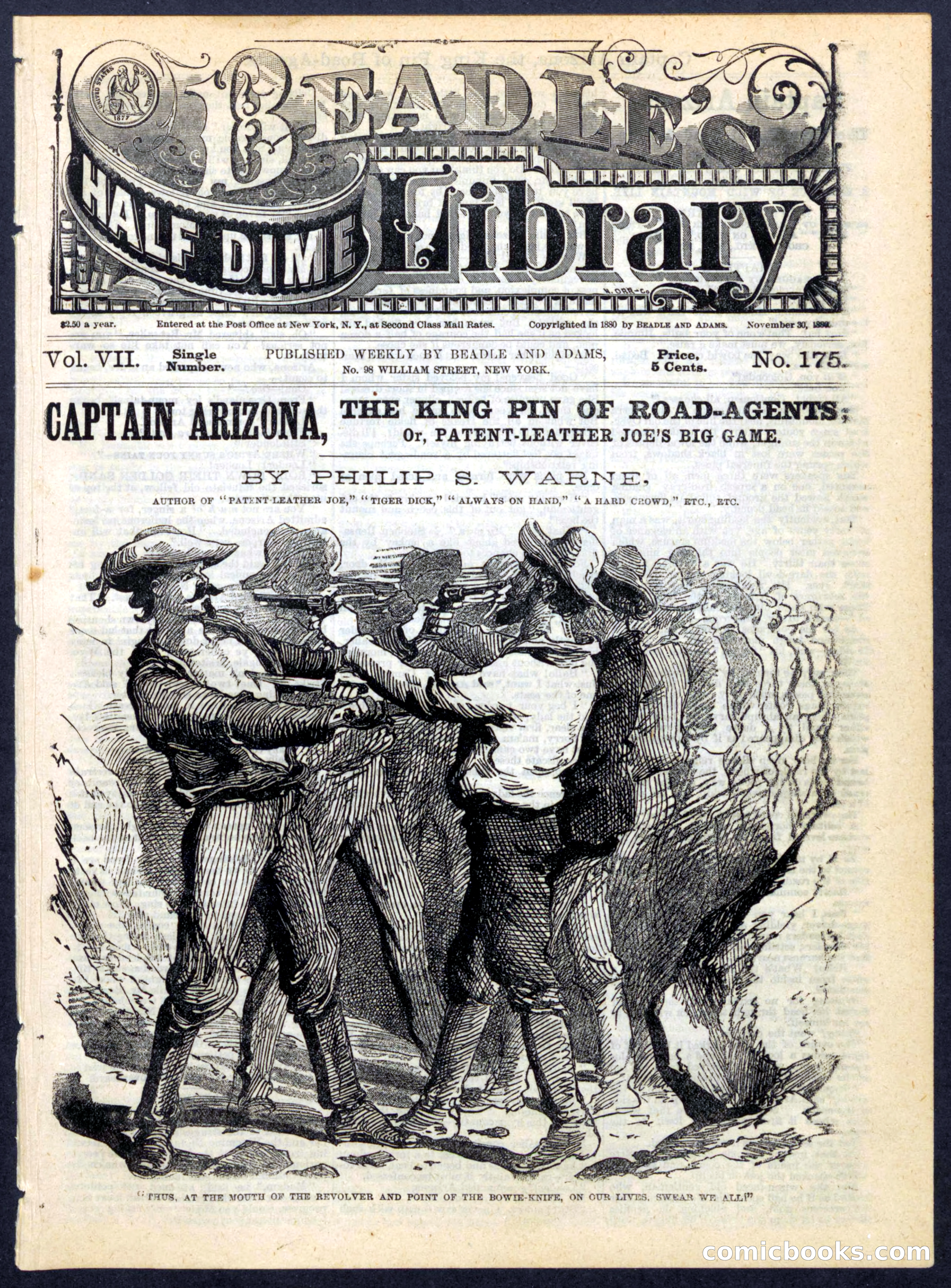 Beadle's Half Dime Library, No. 175 — page 1 of 16