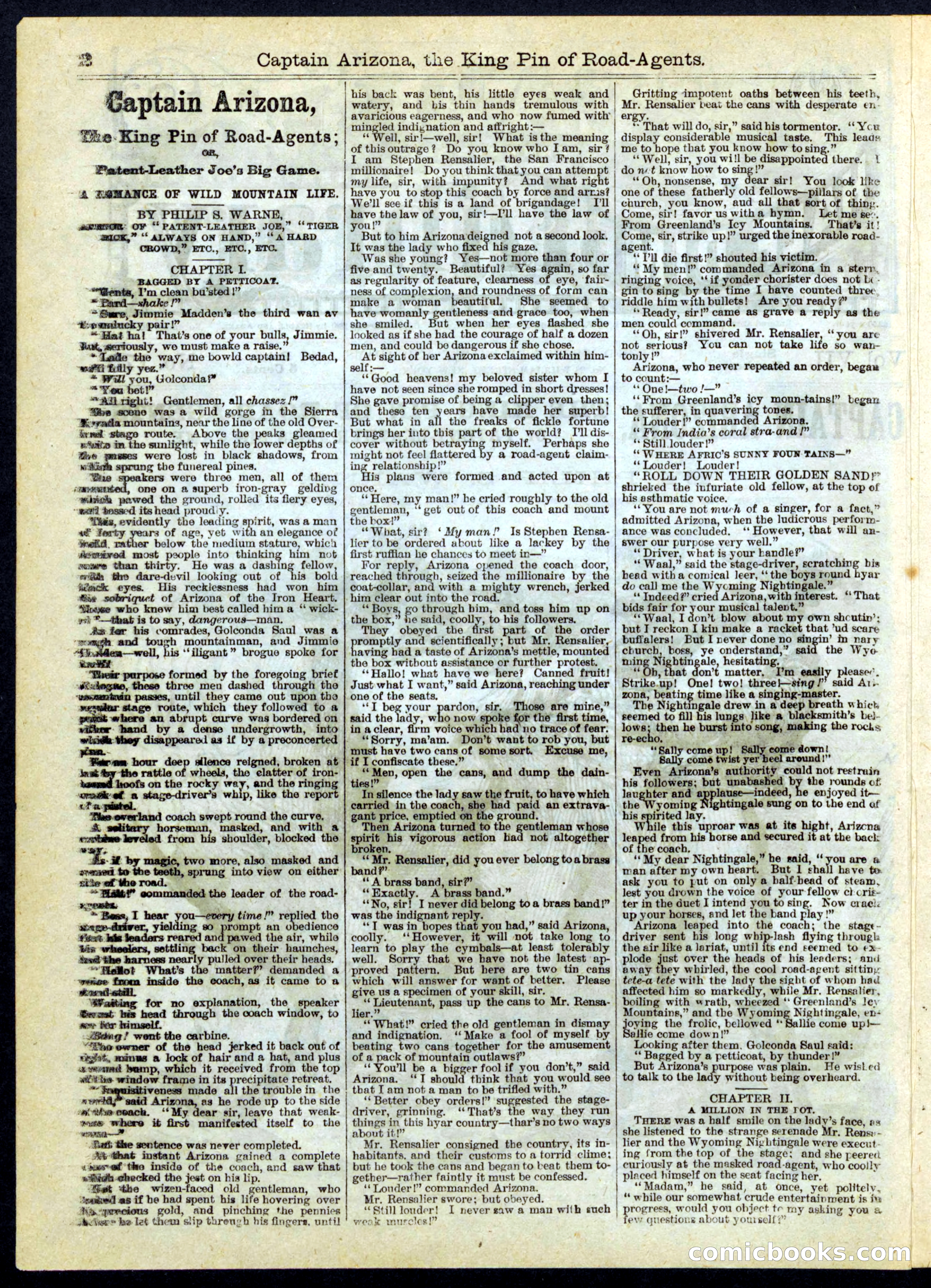 Beadle's Half Dime Library, No. 175 — page 2 of 16