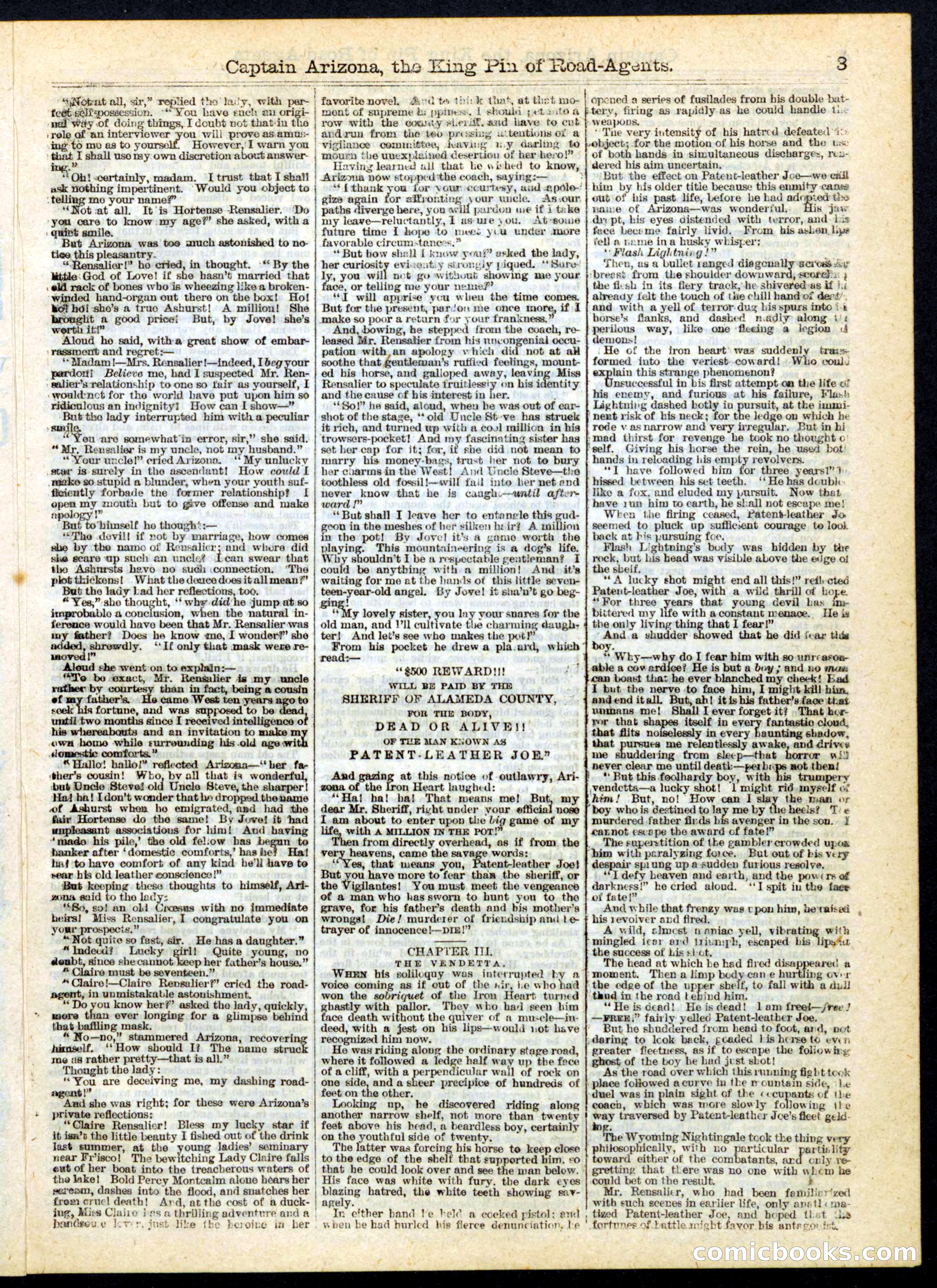 Beadle's Half Dime Library, No. 175 — page 3 of 16