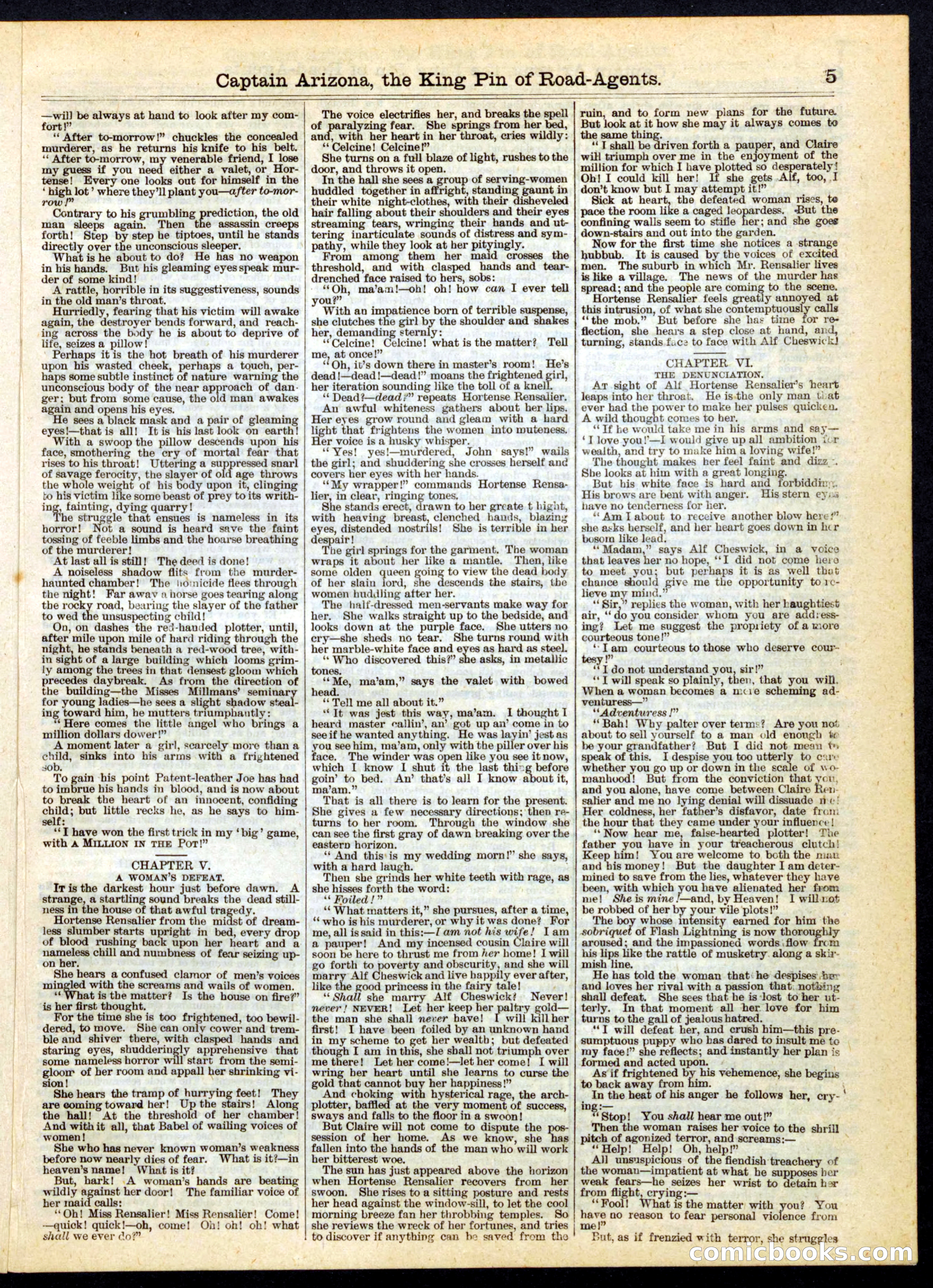Beadle's Half Dime Library, No. 175 — page 5 of 16