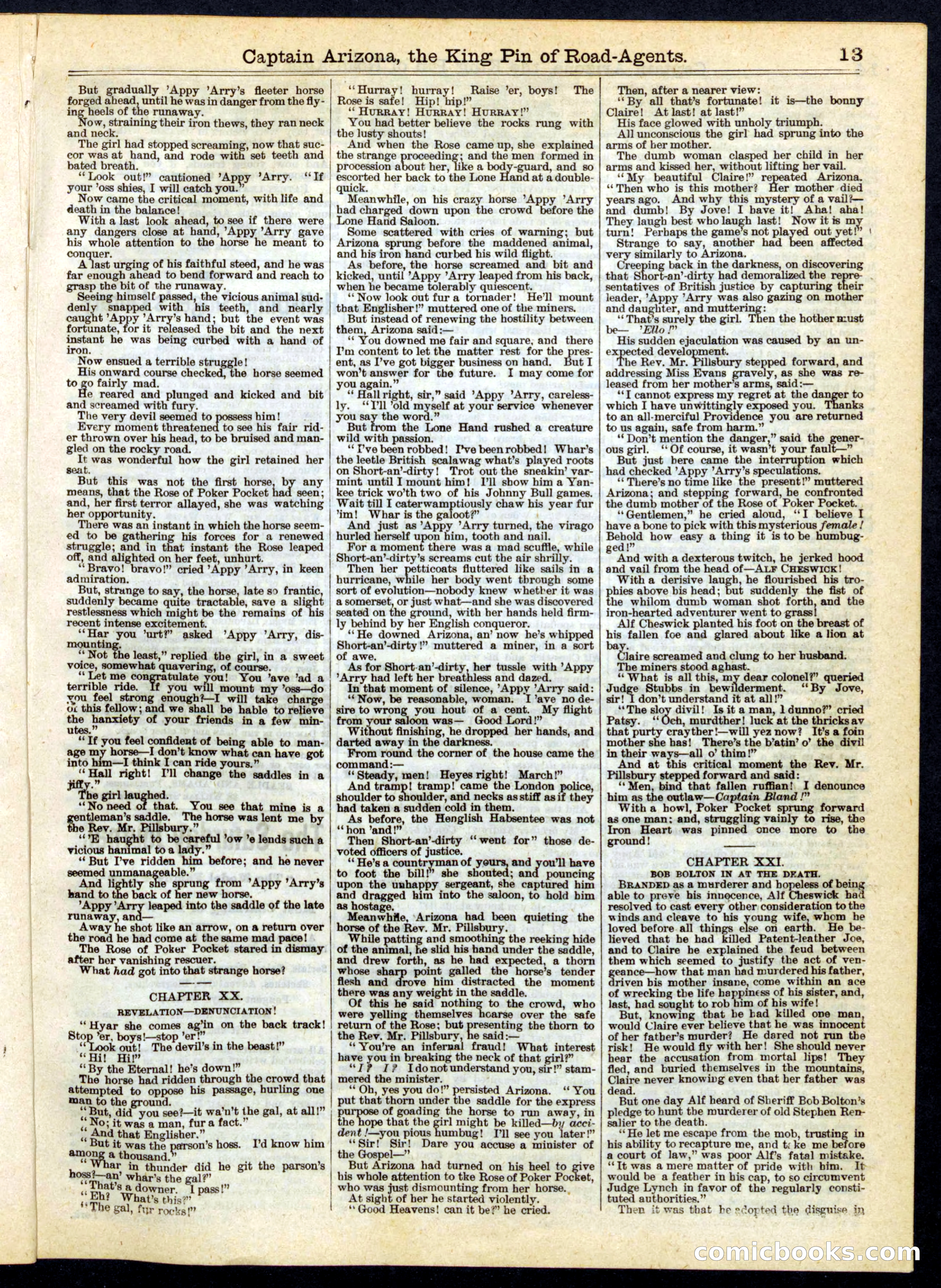 Beadle's Half Dime Library, No. 175 — page 13 of 16
