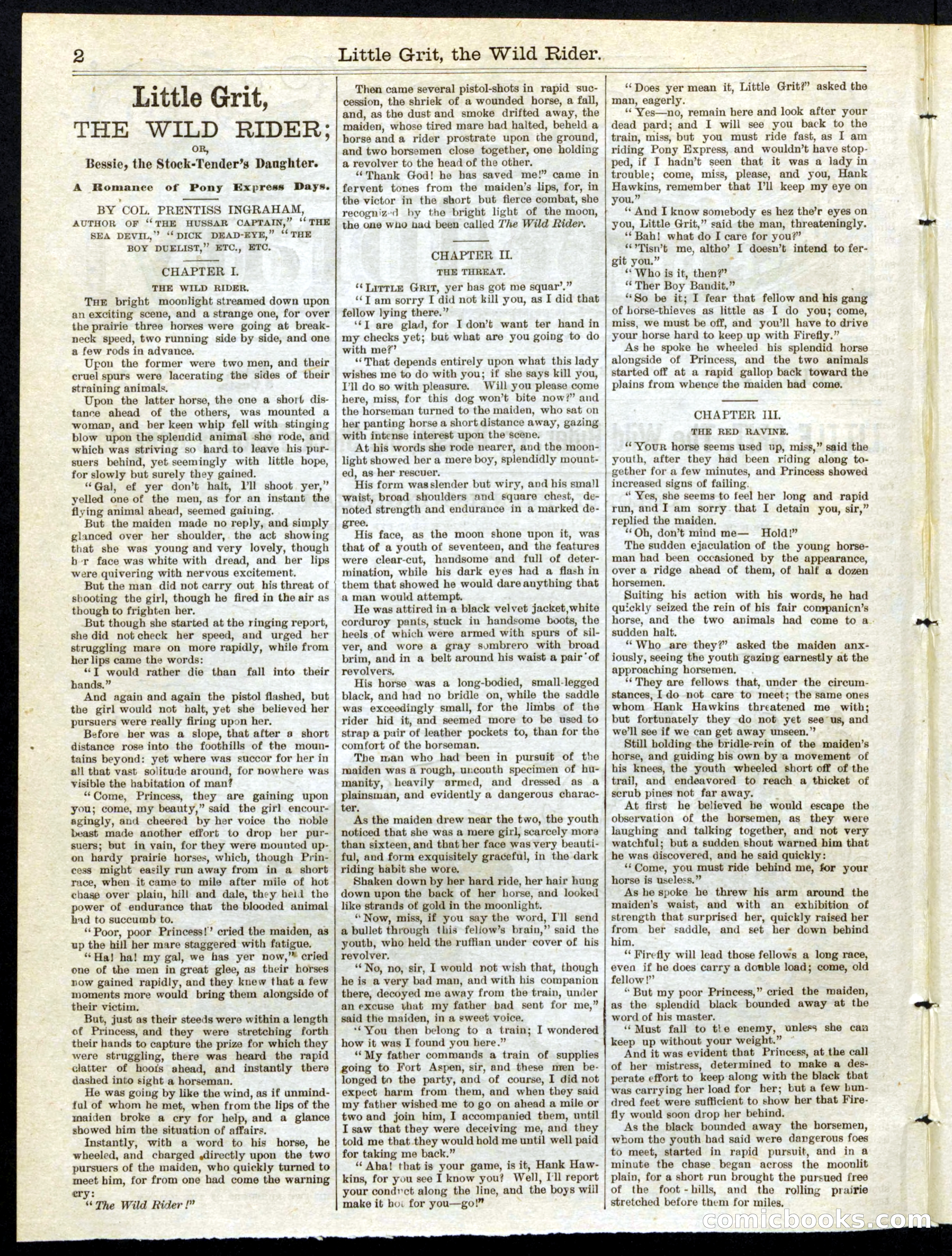 Beadle's Half Dime Library No. 197 — page 2 of 16