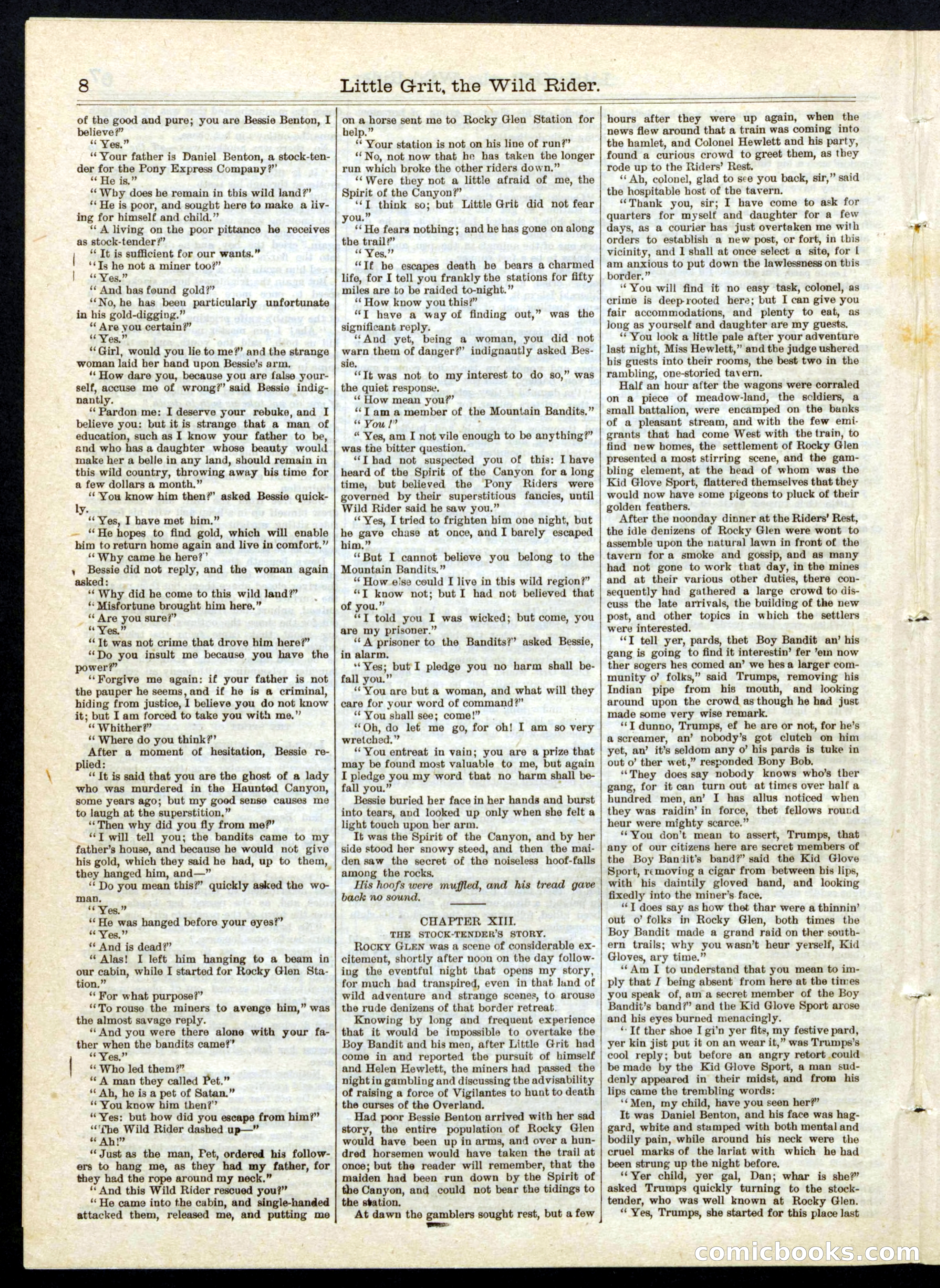 Beadle's Half Dime Library No. 197 — page 8 of 16