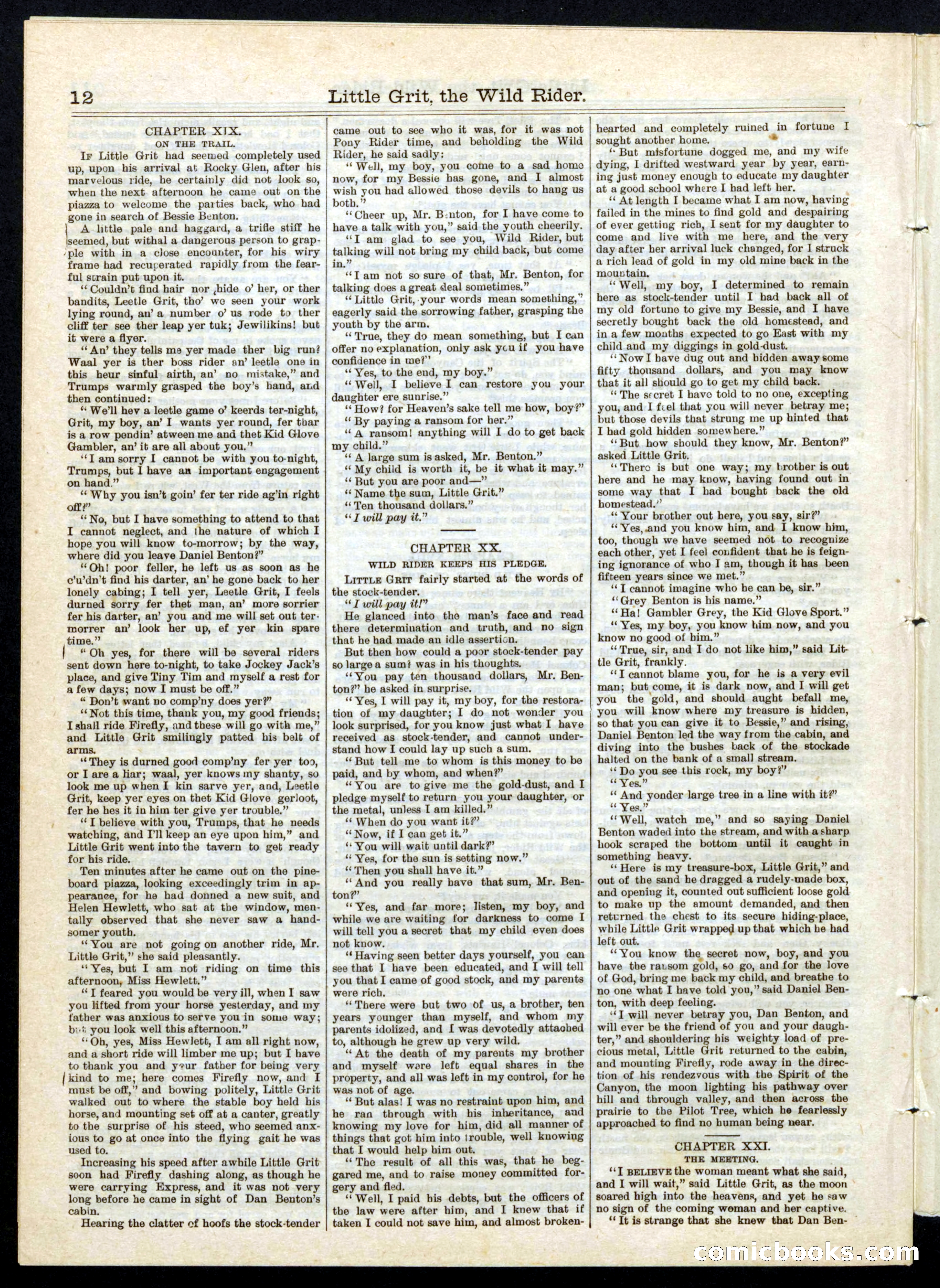 Beadle's Half Dime Library No. 197 — page 12 of 16