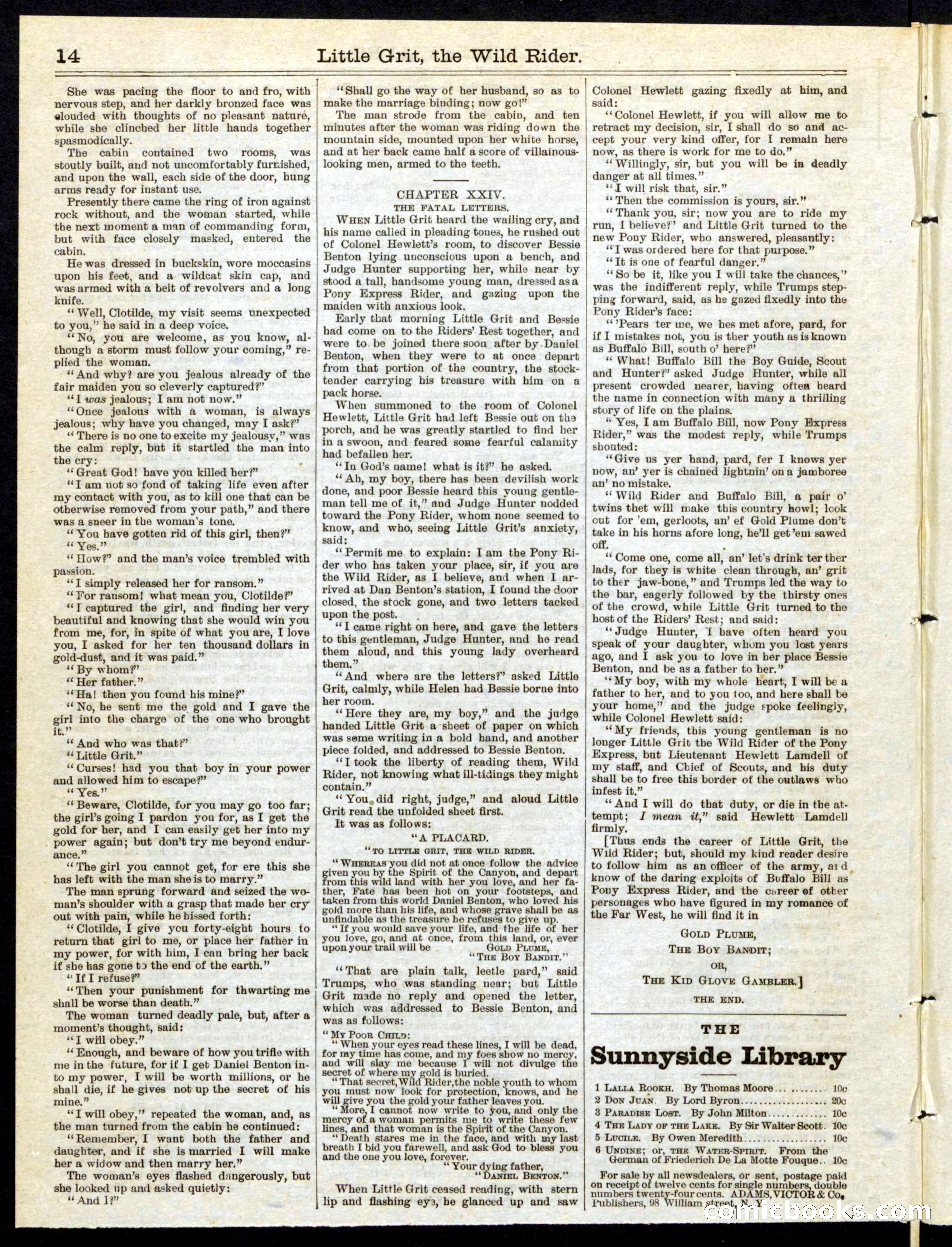 Beadle's Half Dime Library No. 197 — page 14 of 16