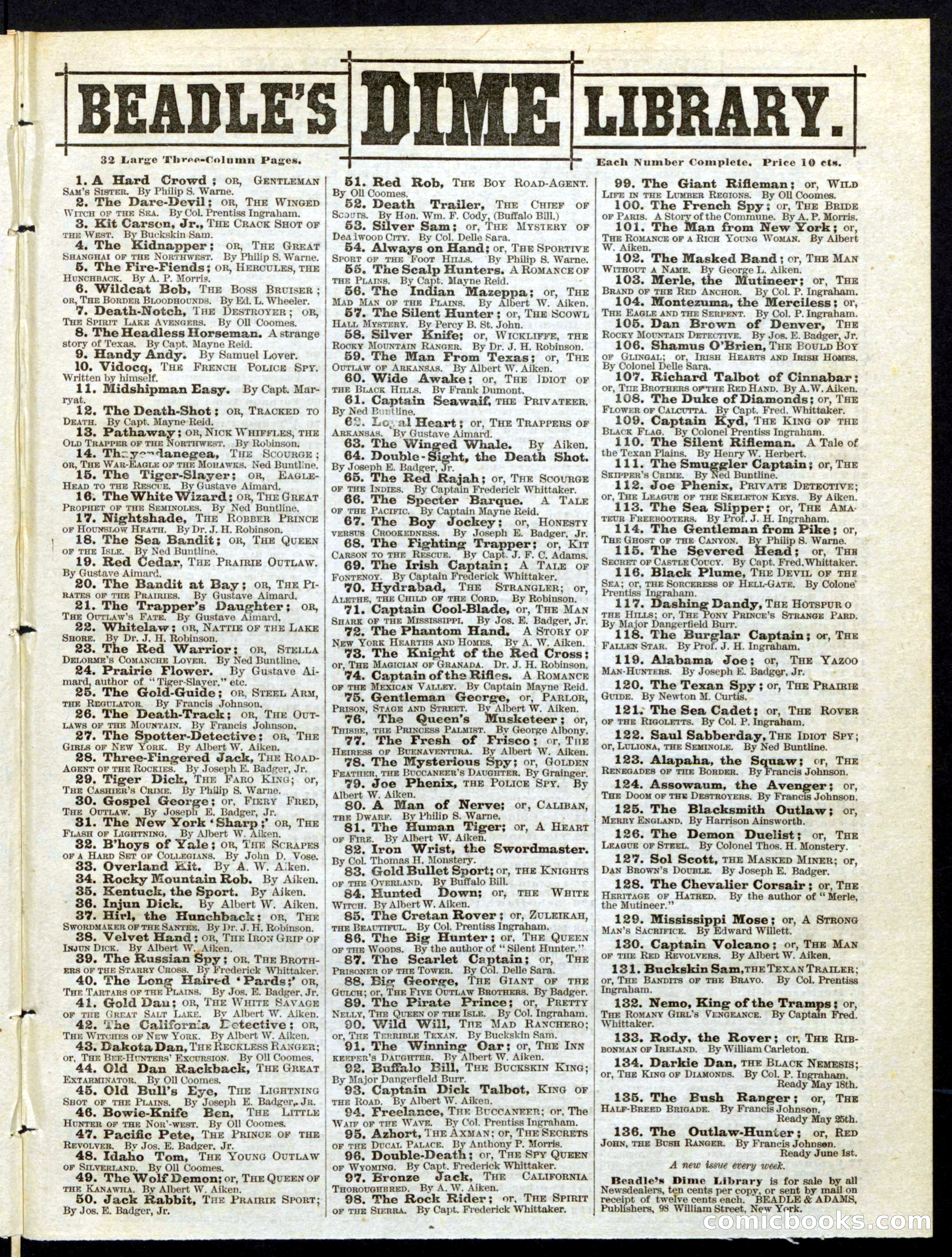 Beadle's Half Dime Library No. 197 — page 15 of 16