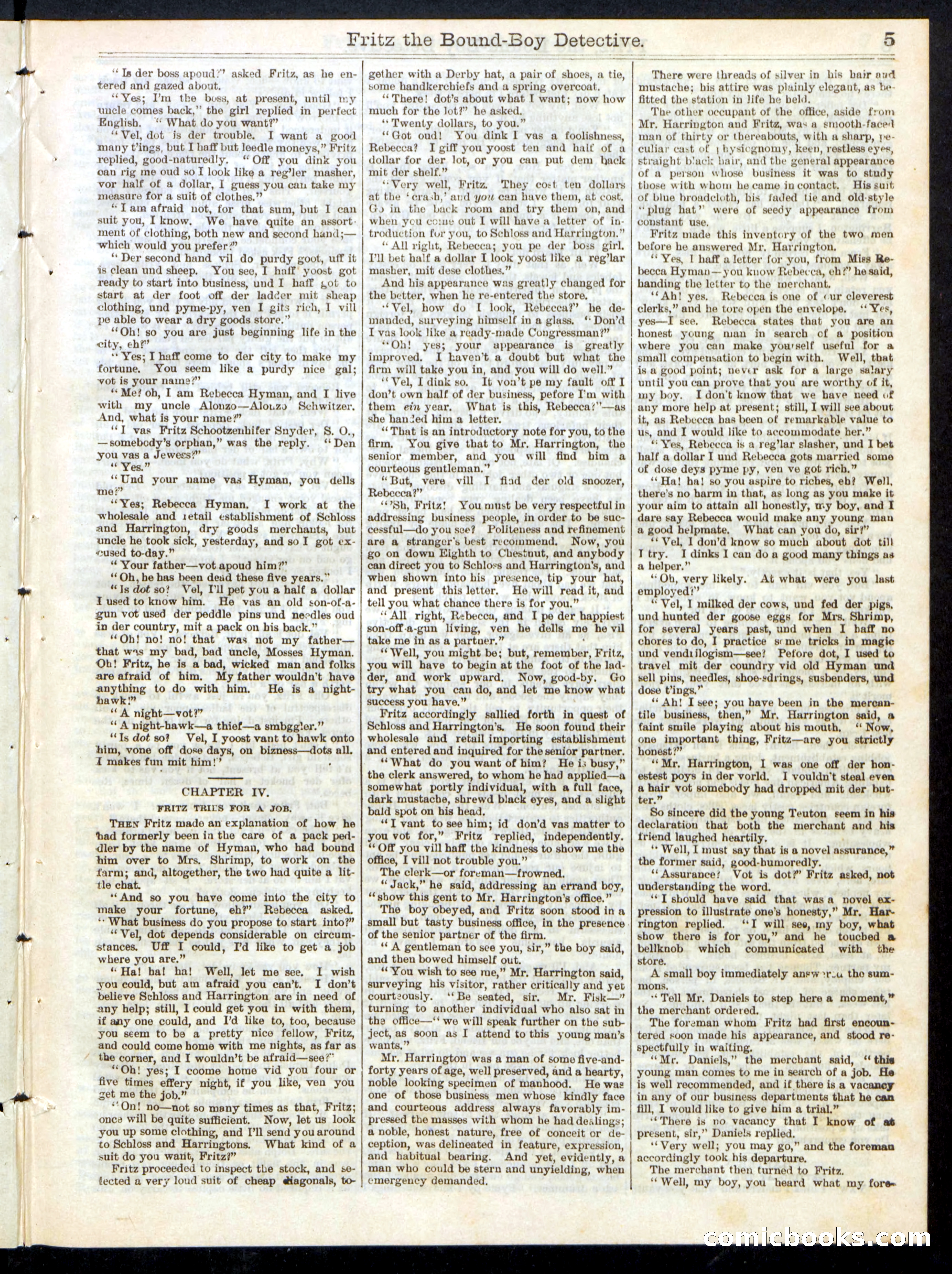 Beadle's Half Dime Library No. 209 — page 5 of 16