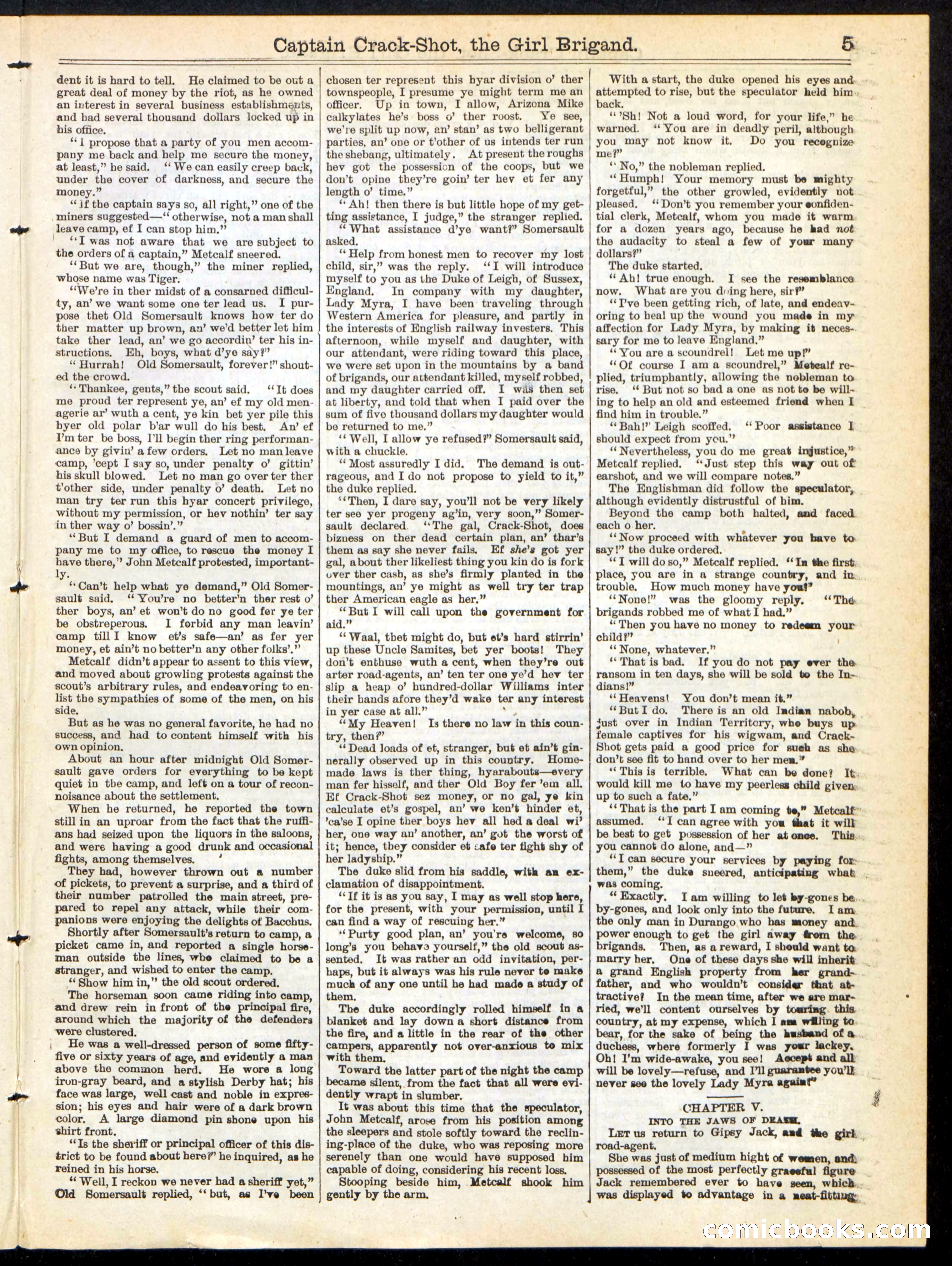 Beadle's Half Dime Library No. 217 — page 5 of 16
