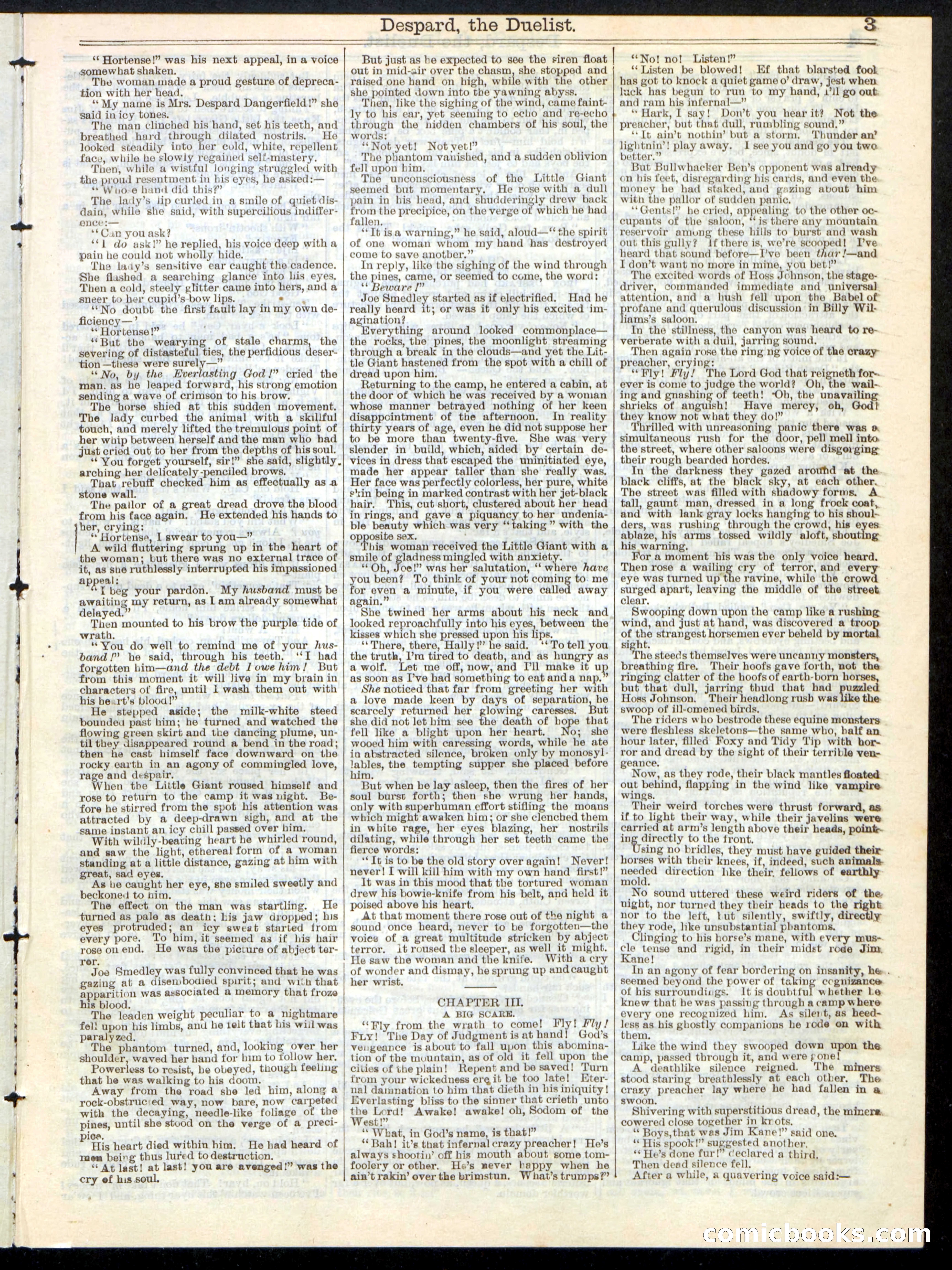 Beadle's Half Dime Library No. 219 — page 3 of 16