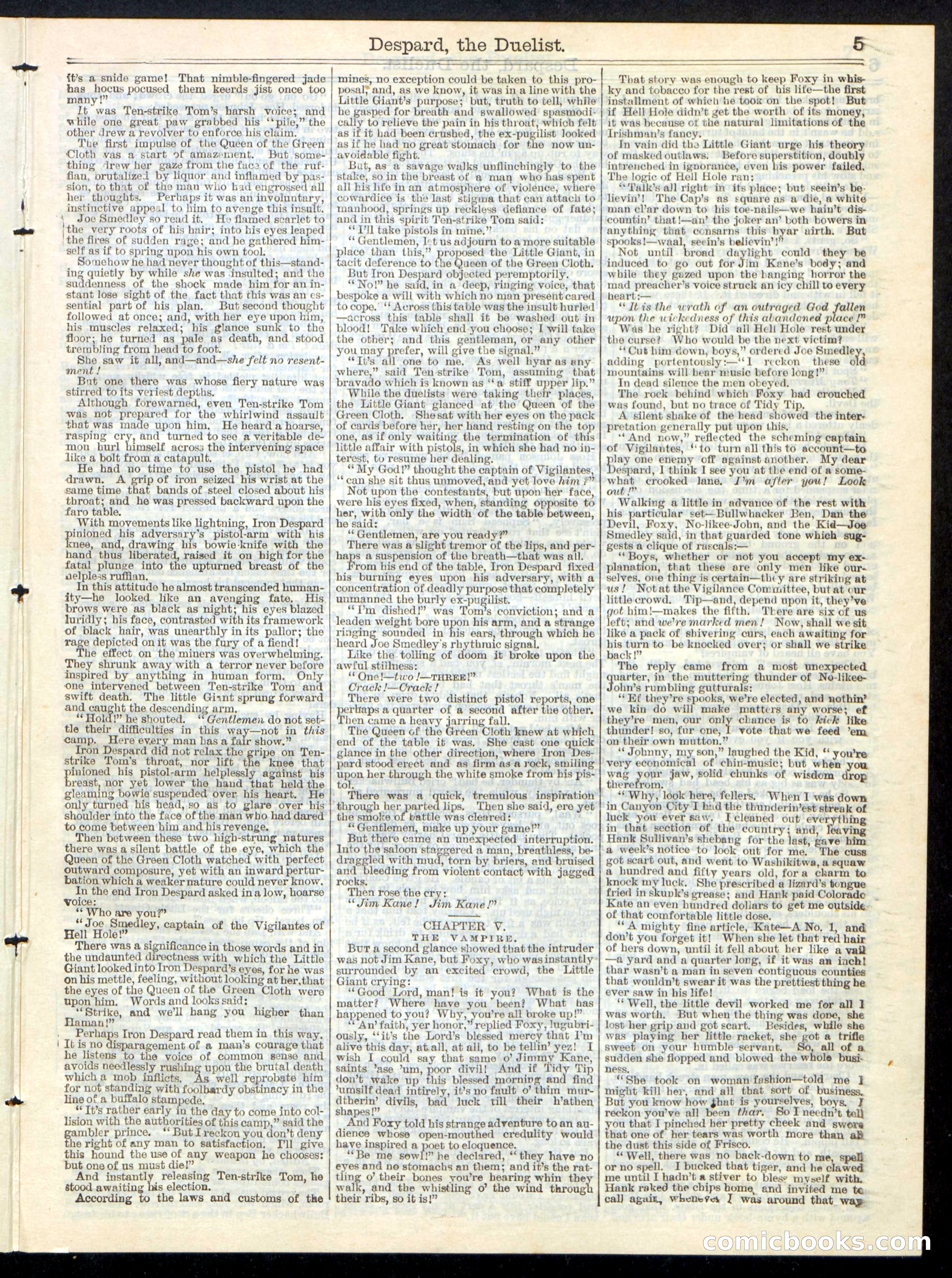 Beadle's Half Dime Library No. 219 — page 5 of 16