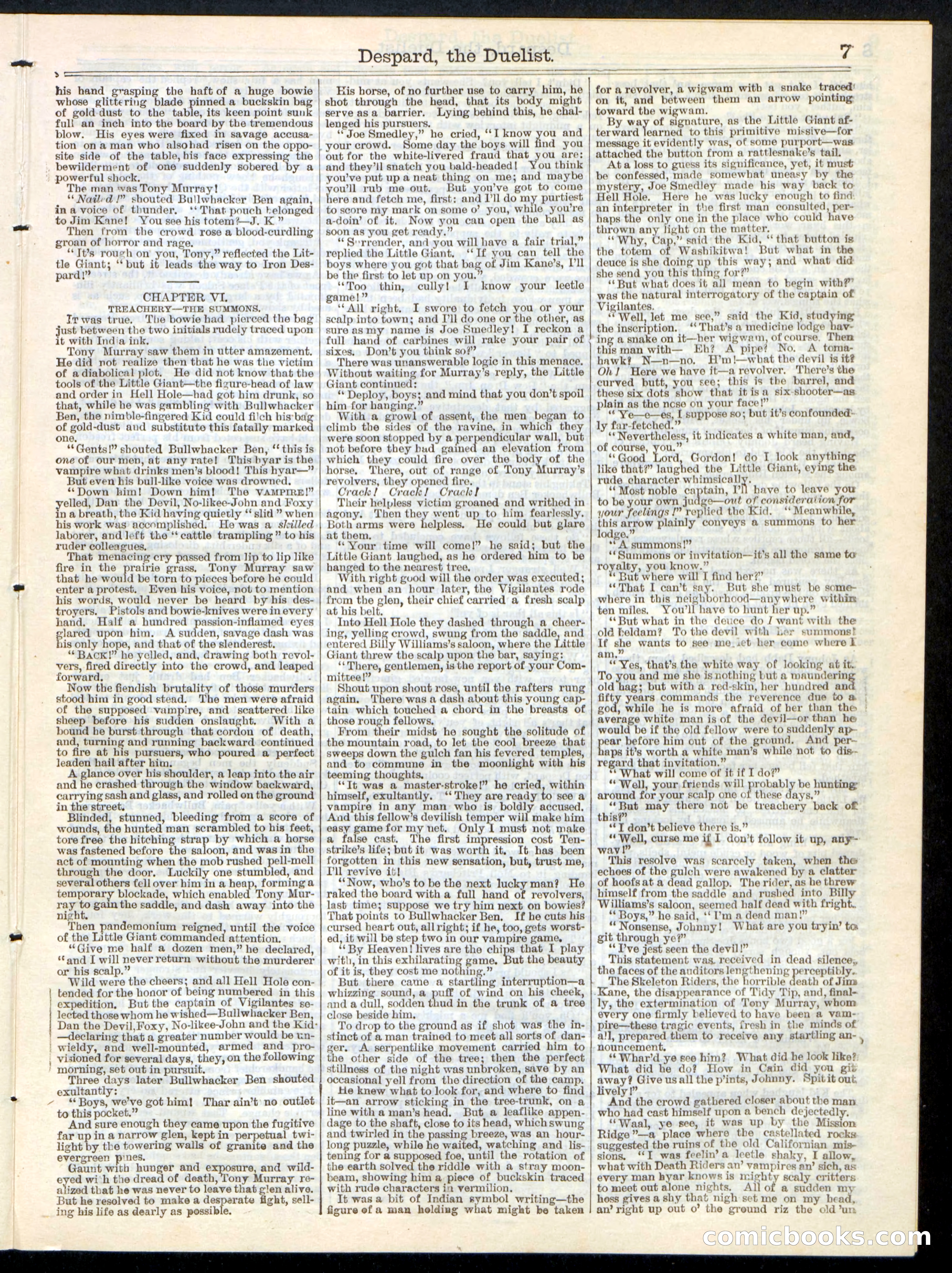Beadle's Half Dime Library No. 219 — page 7 of 16