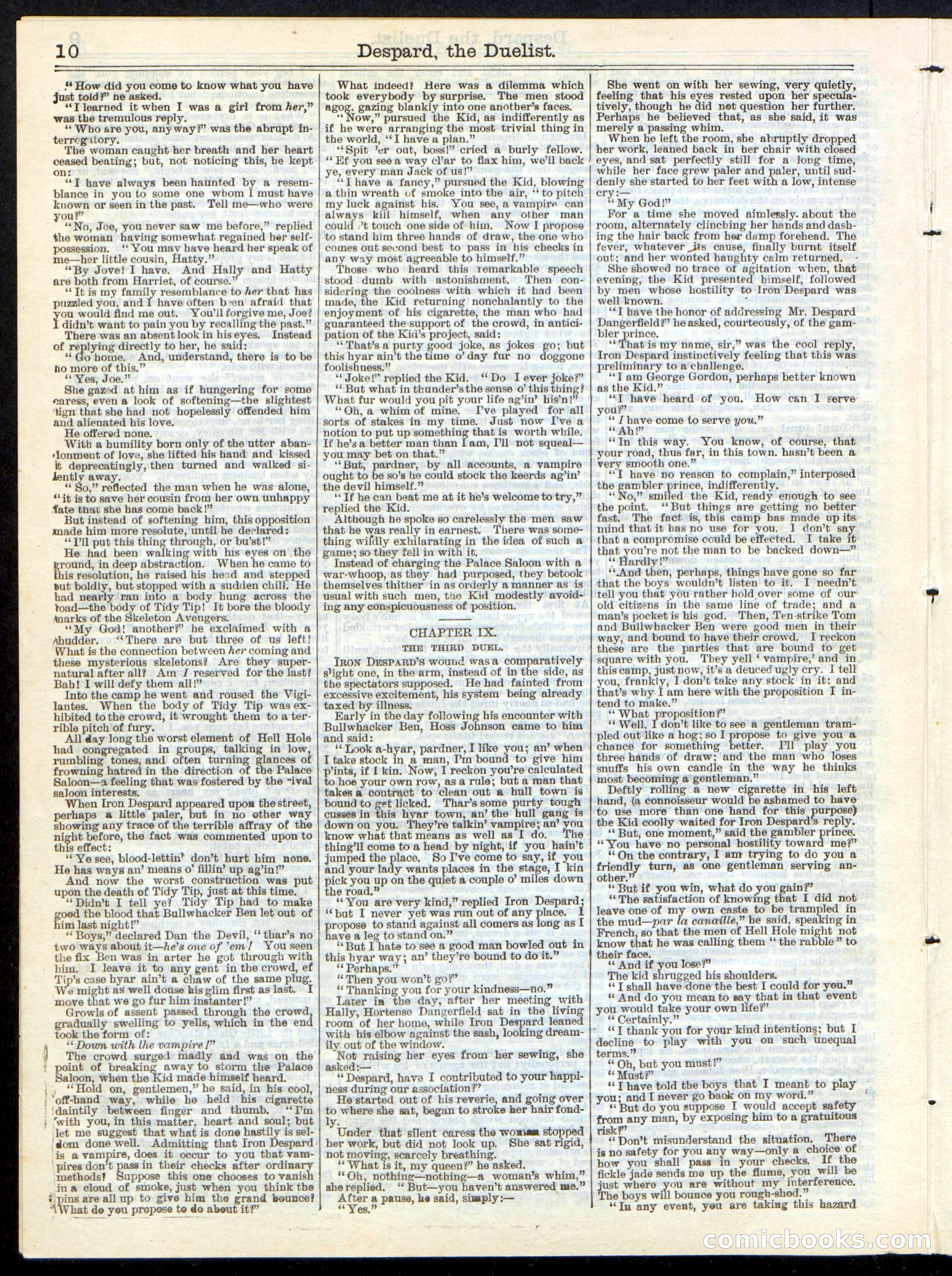 Beadle's Half Dime Library No. 219 — page 10 of 16
