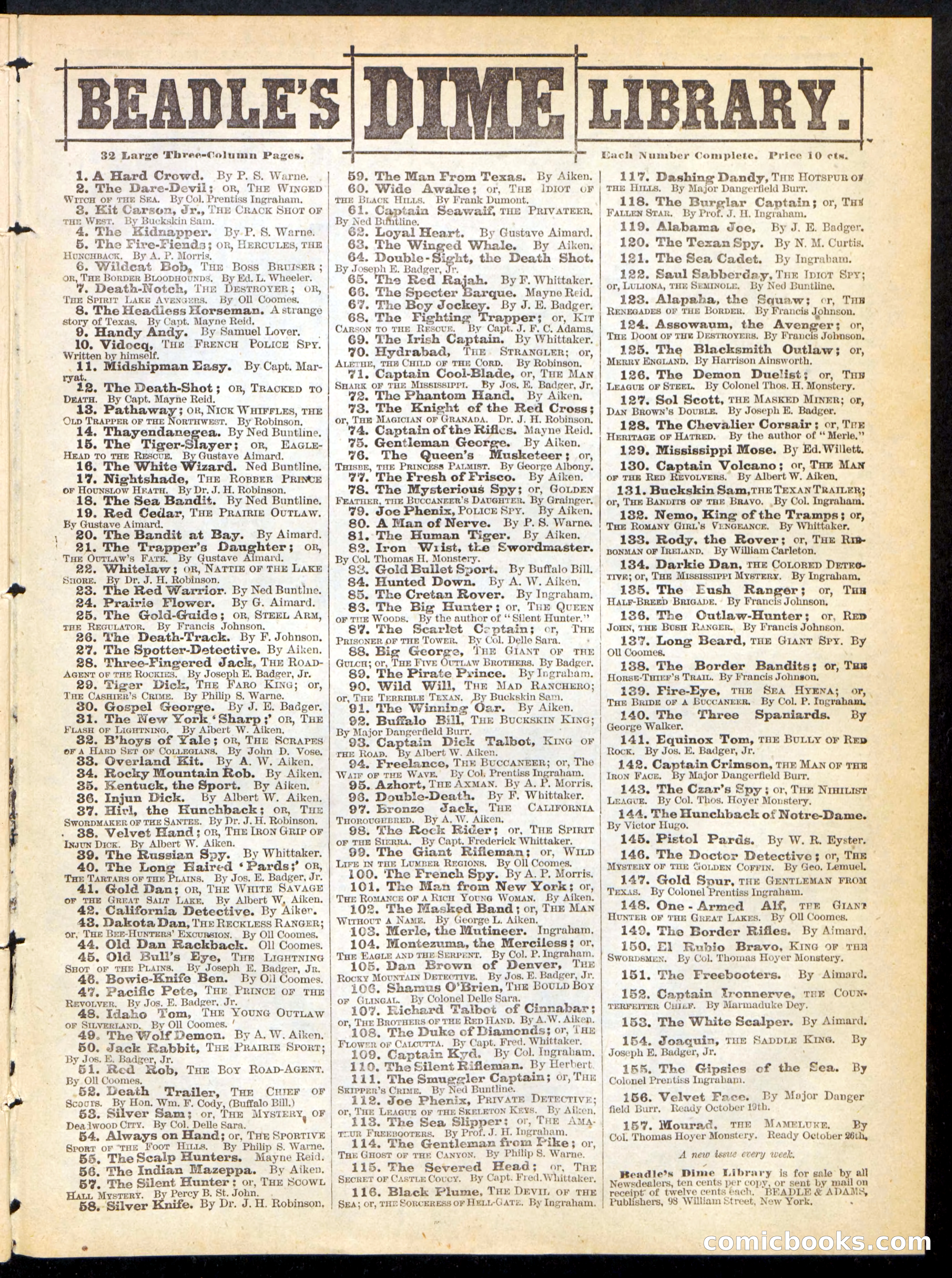 Beadle's Half Dime Library No. 221 — page 15 of 16