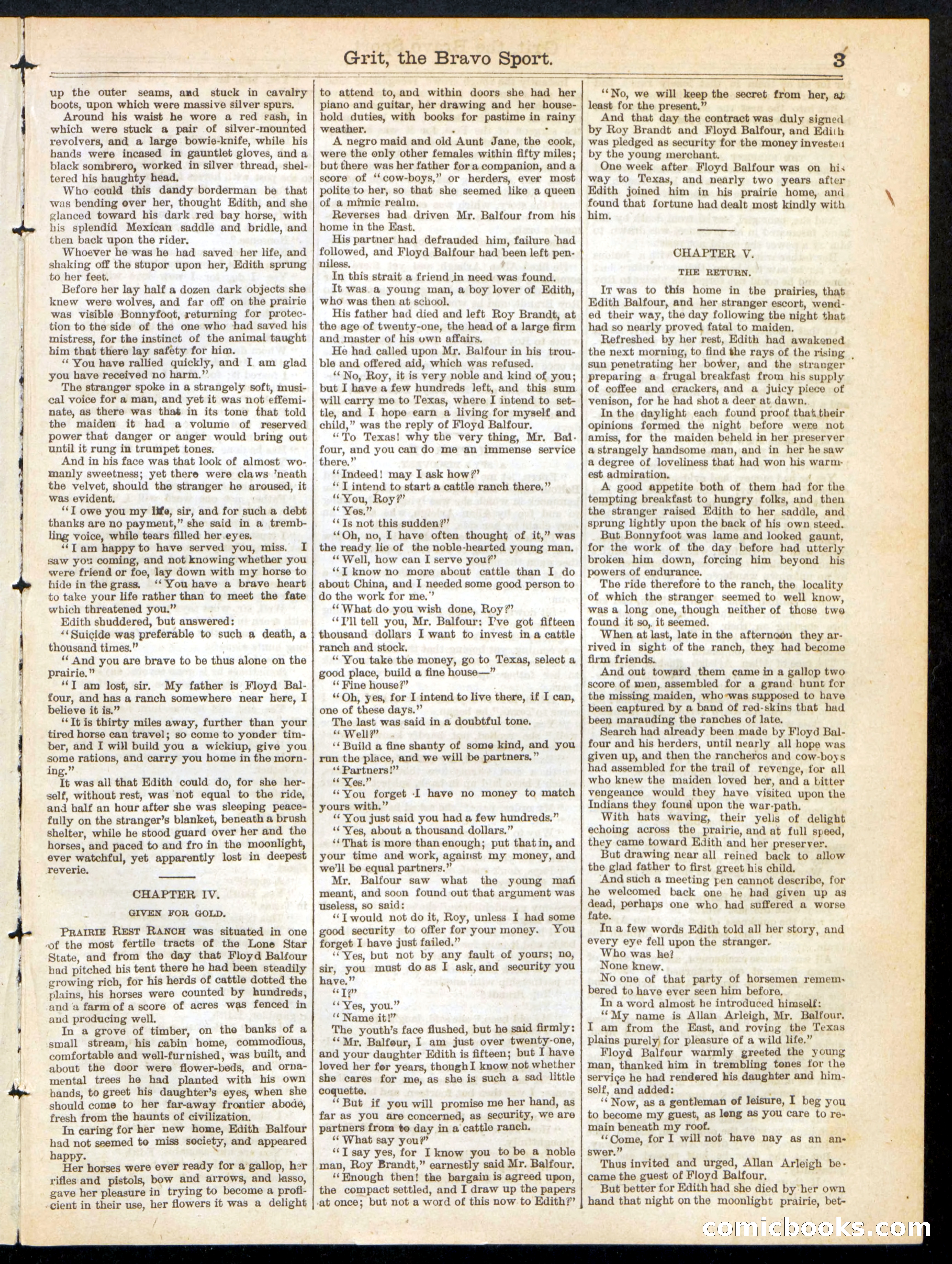 Beadle's Half Dime Library, No. 222 — page 3 of 16