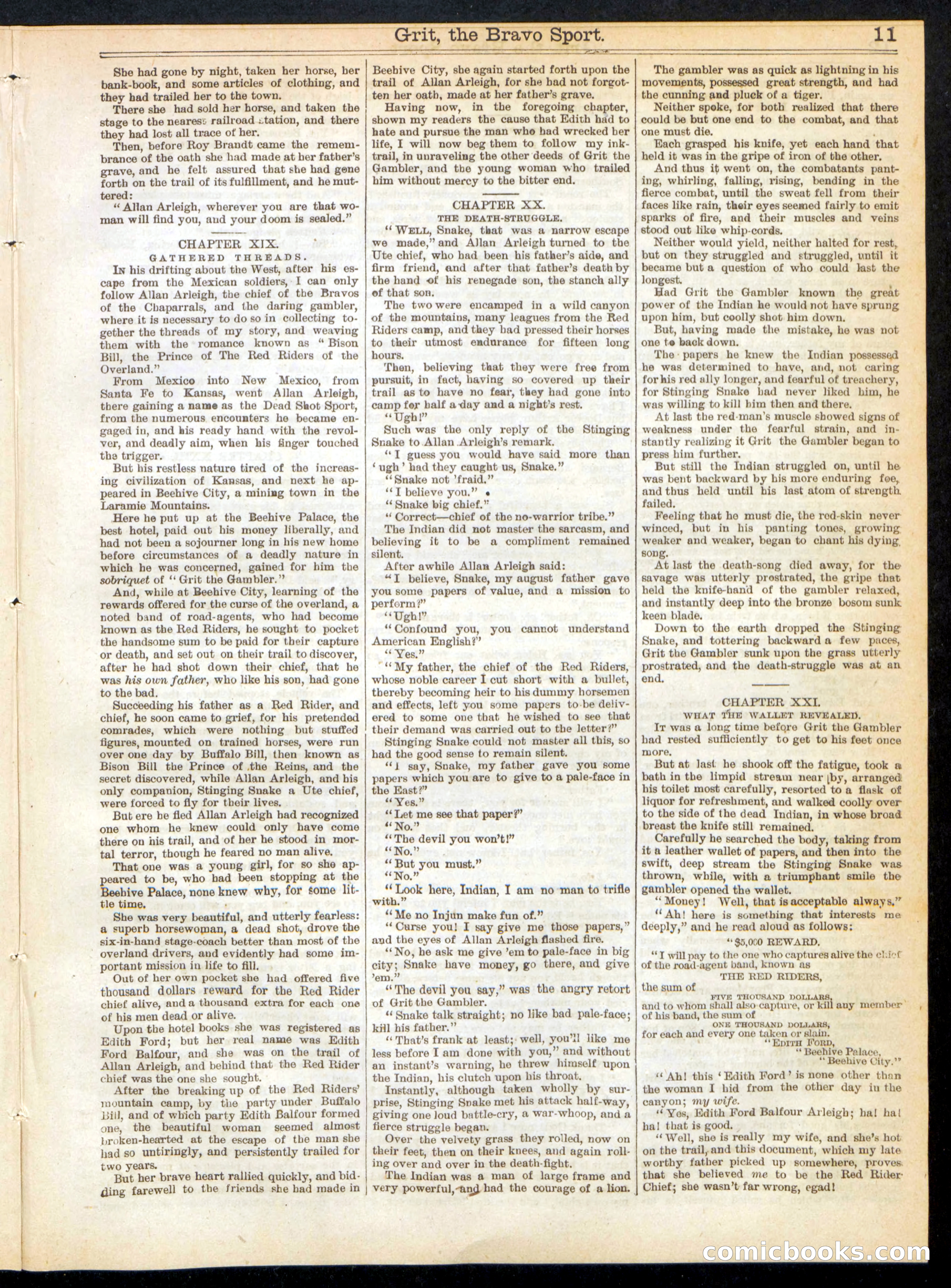 Beadle's Half Dime Library, No. 222 — page 11 of 16