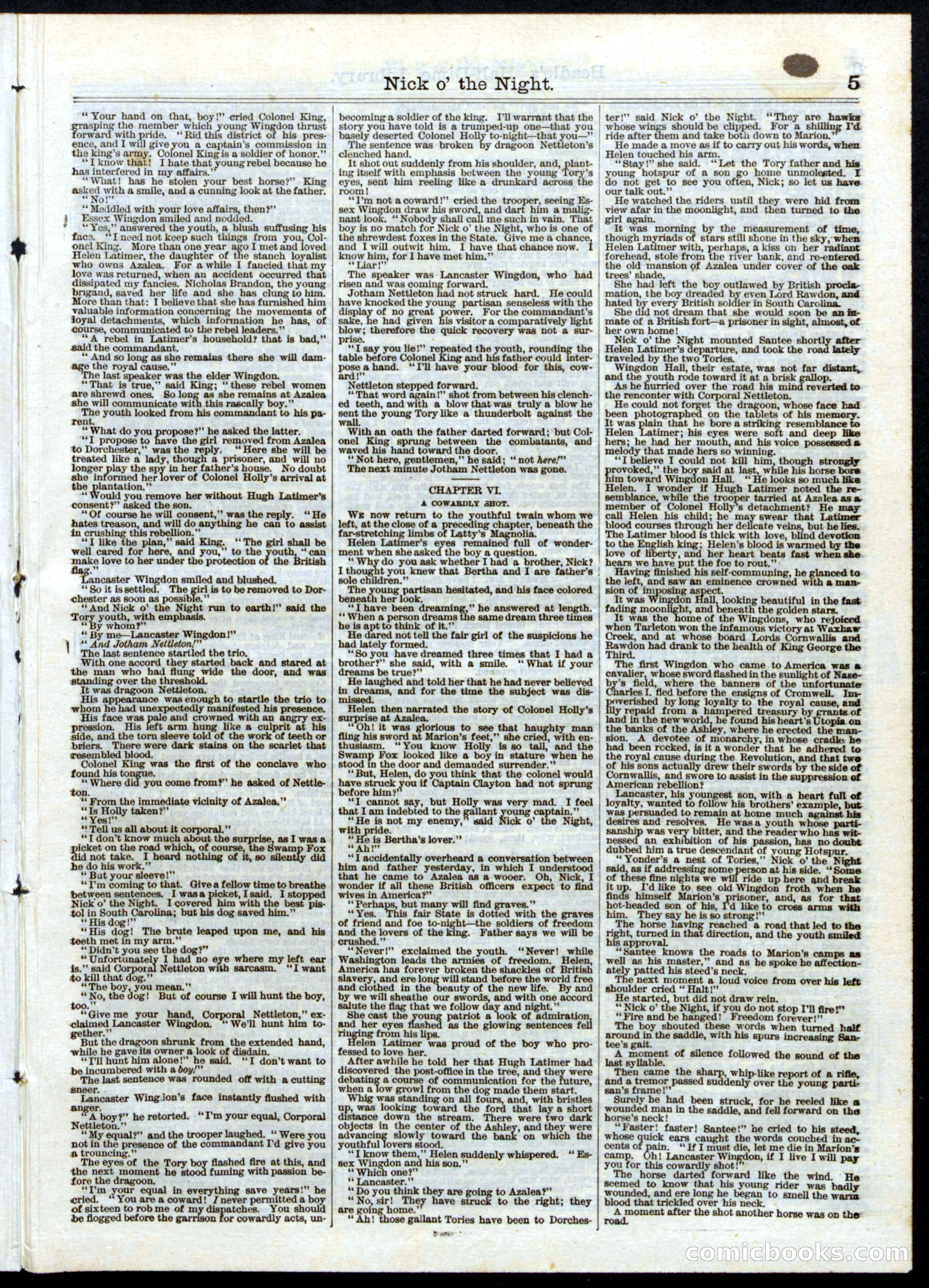 Beadle's Half Dime Library, No. 23 — page 5 of 16