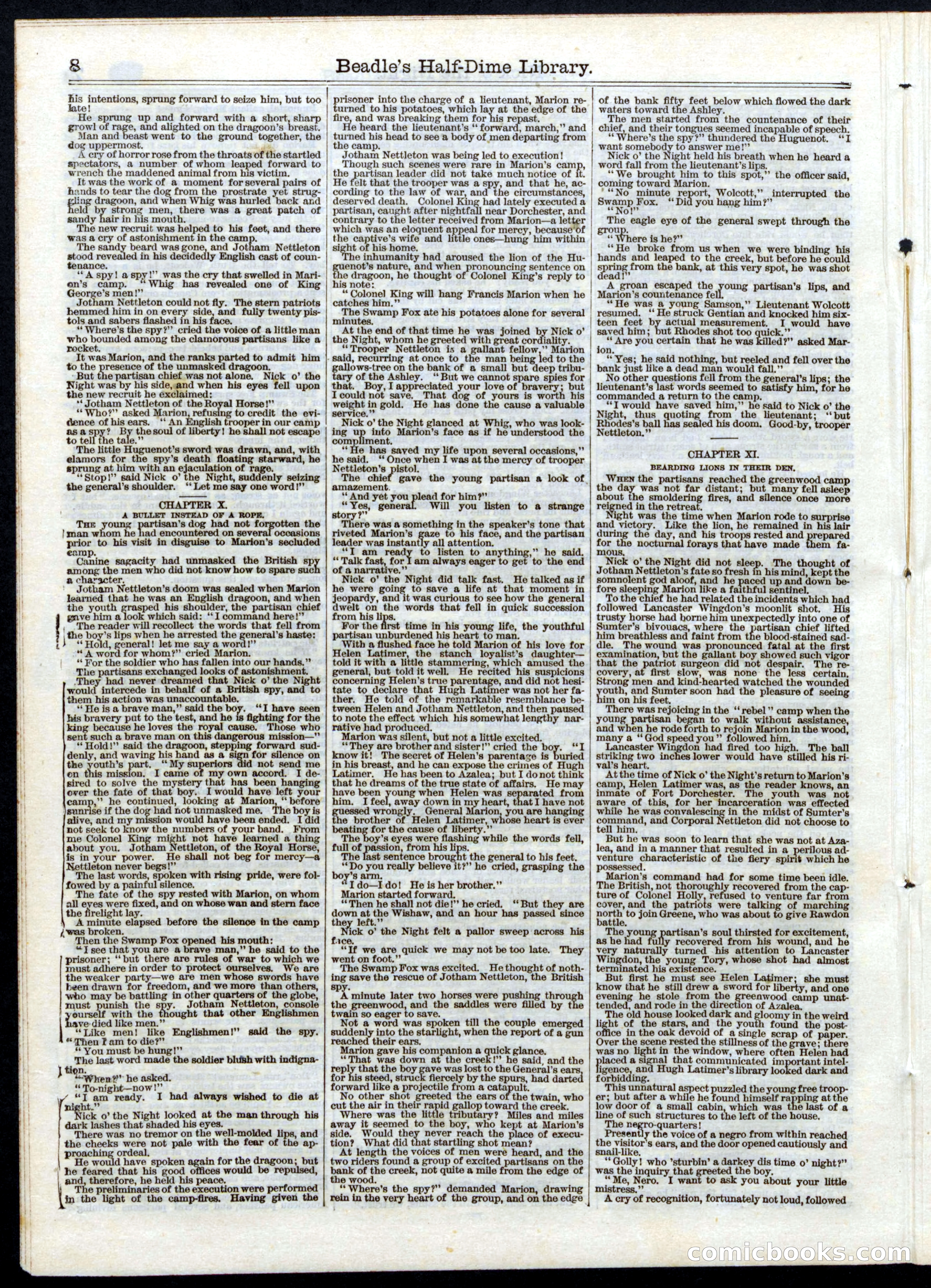 Beadle's Half Dime Library, No. 23 — page 8 of 16