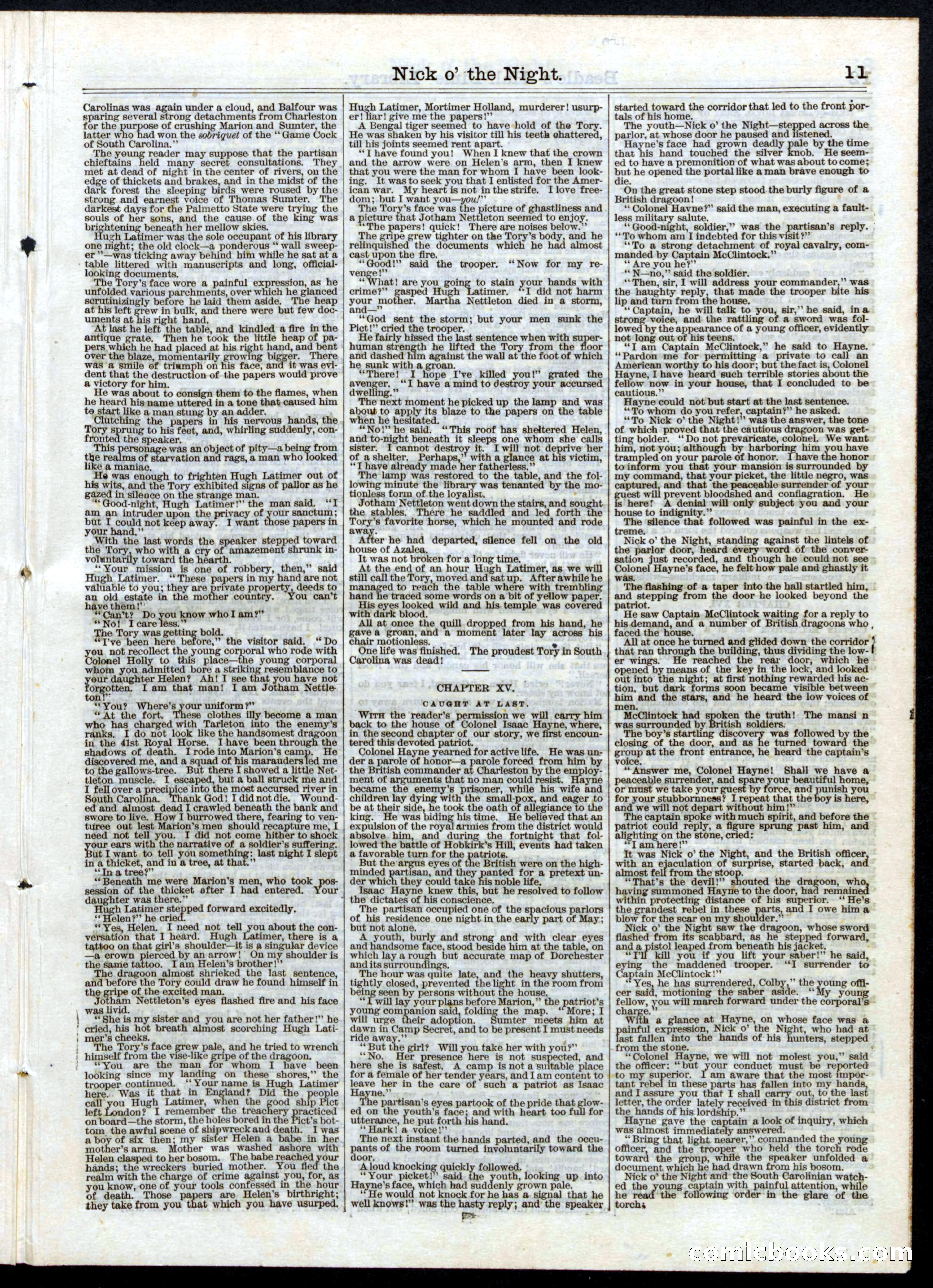 Beadle's Half Dime Library, No. 23 — page 11 of 16