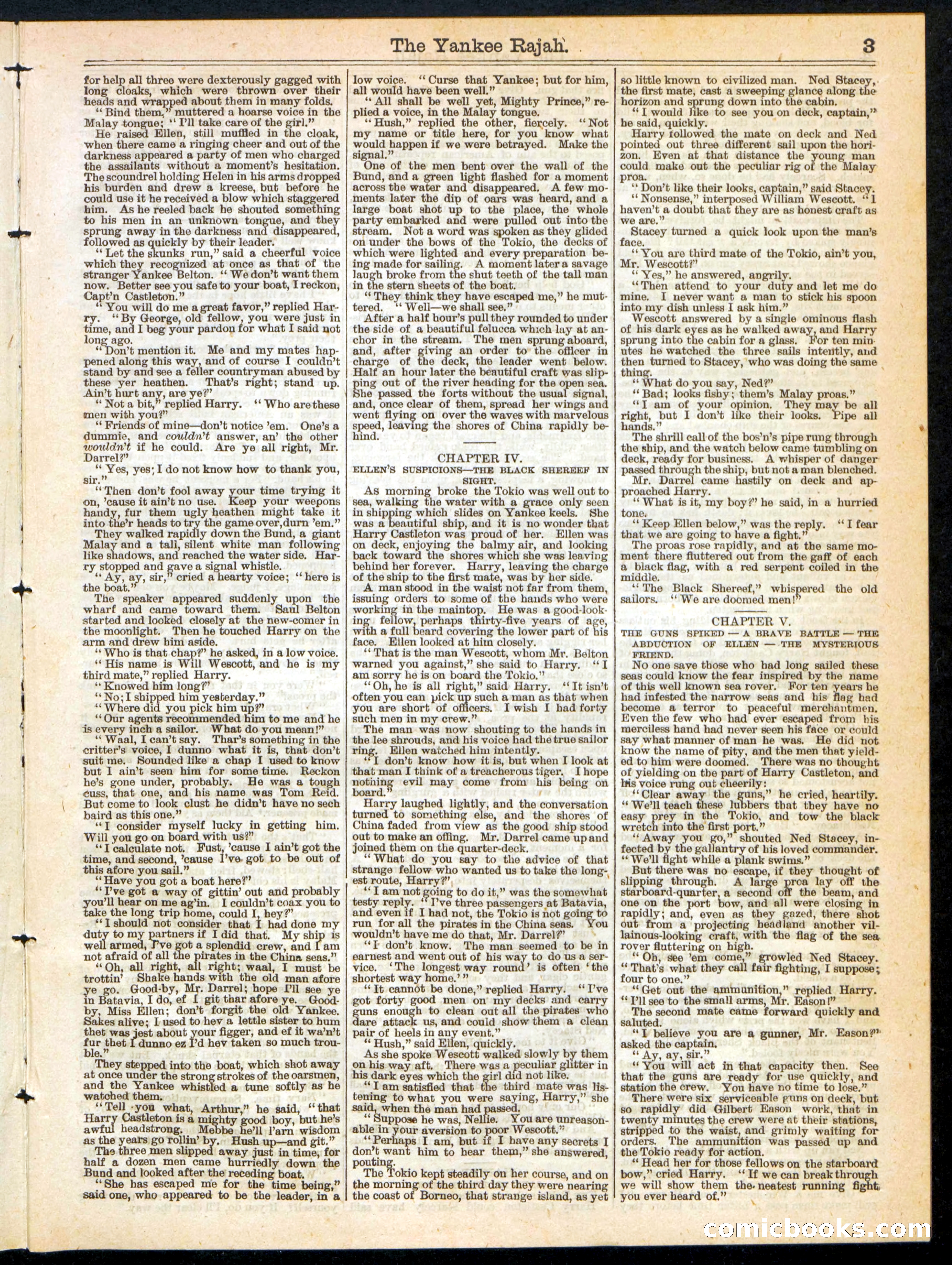 Beadle's Half Dime Library, No. 230 — page 3 of 16