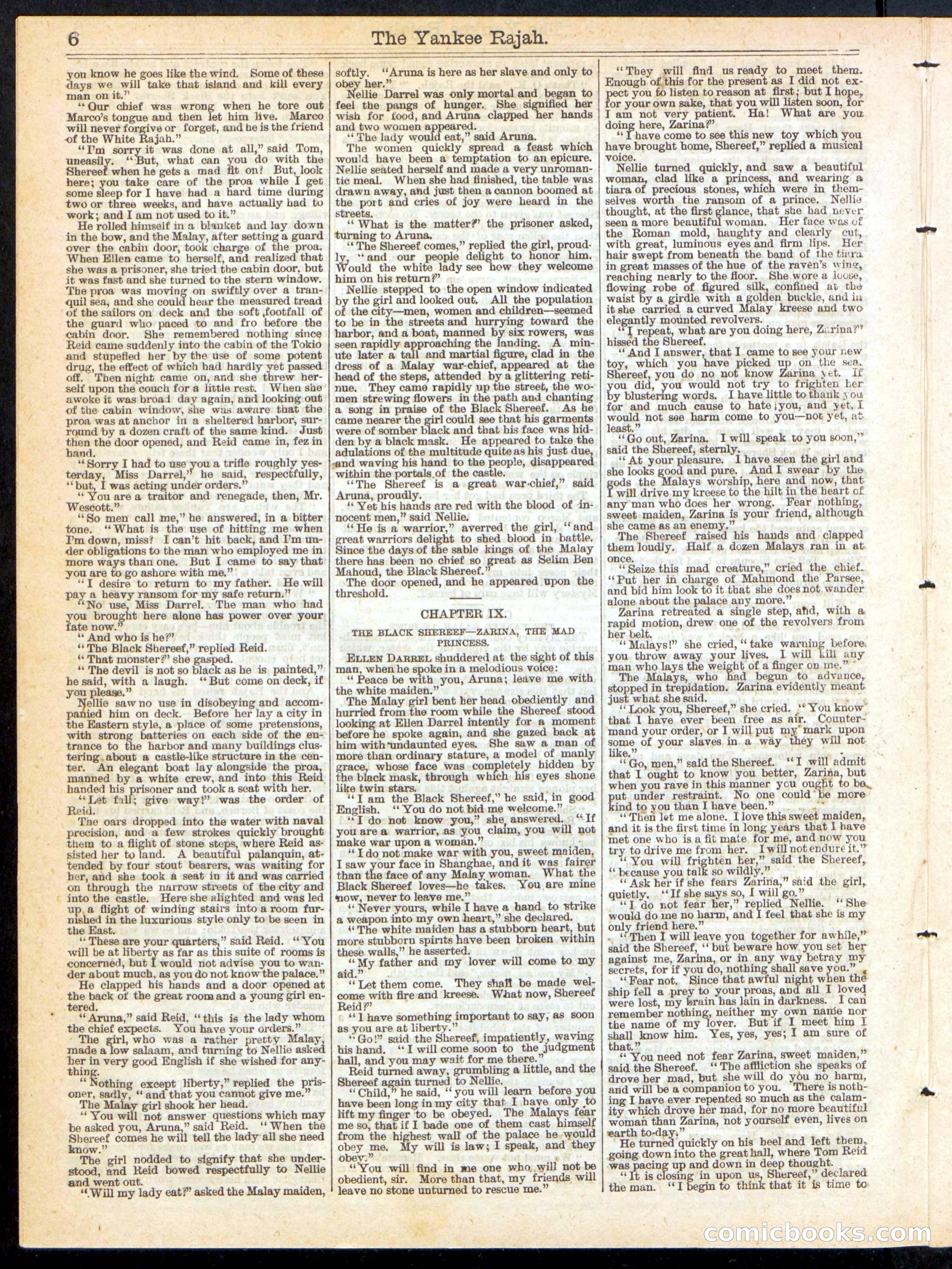 Beadle's Half Dime Library, No. 230 — page 6 of 16