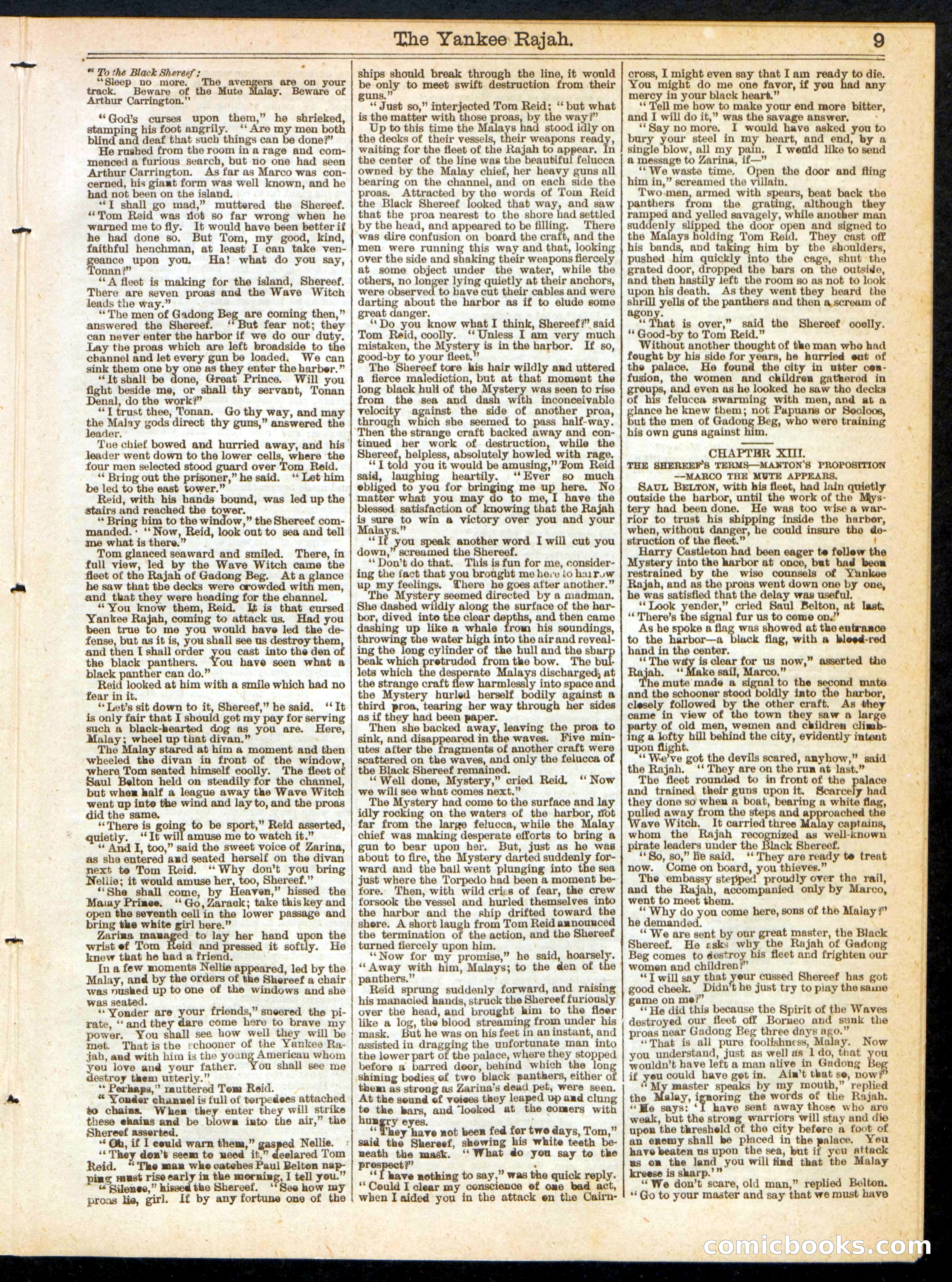 Beadle's Half Dime Library, No. 230 — page 9 of 16