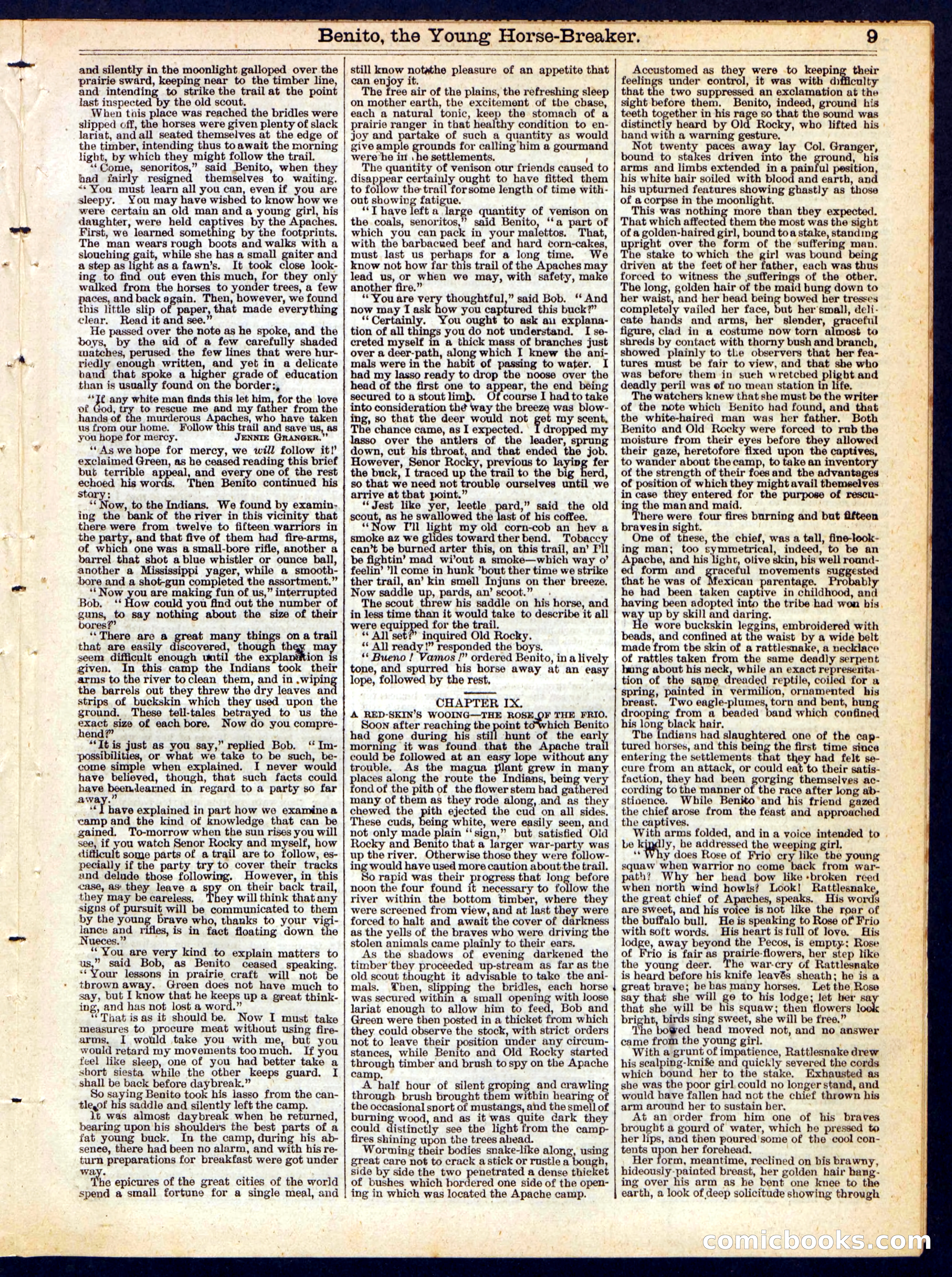 Beadle's Half Dime Library, No. 234 — page 9 of 20