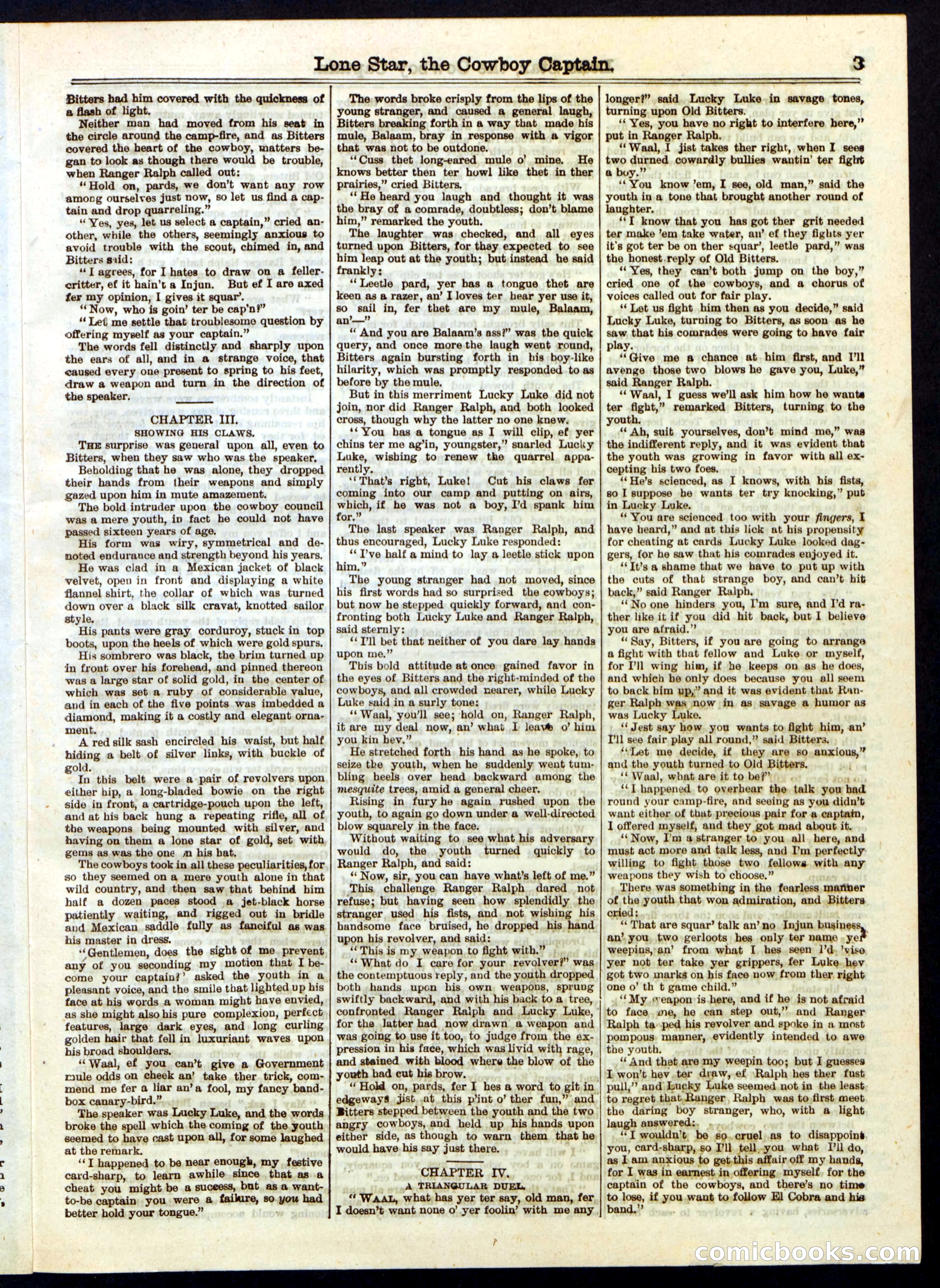 Beadle's Half Dime Library, No. 237 — page 3 of 16