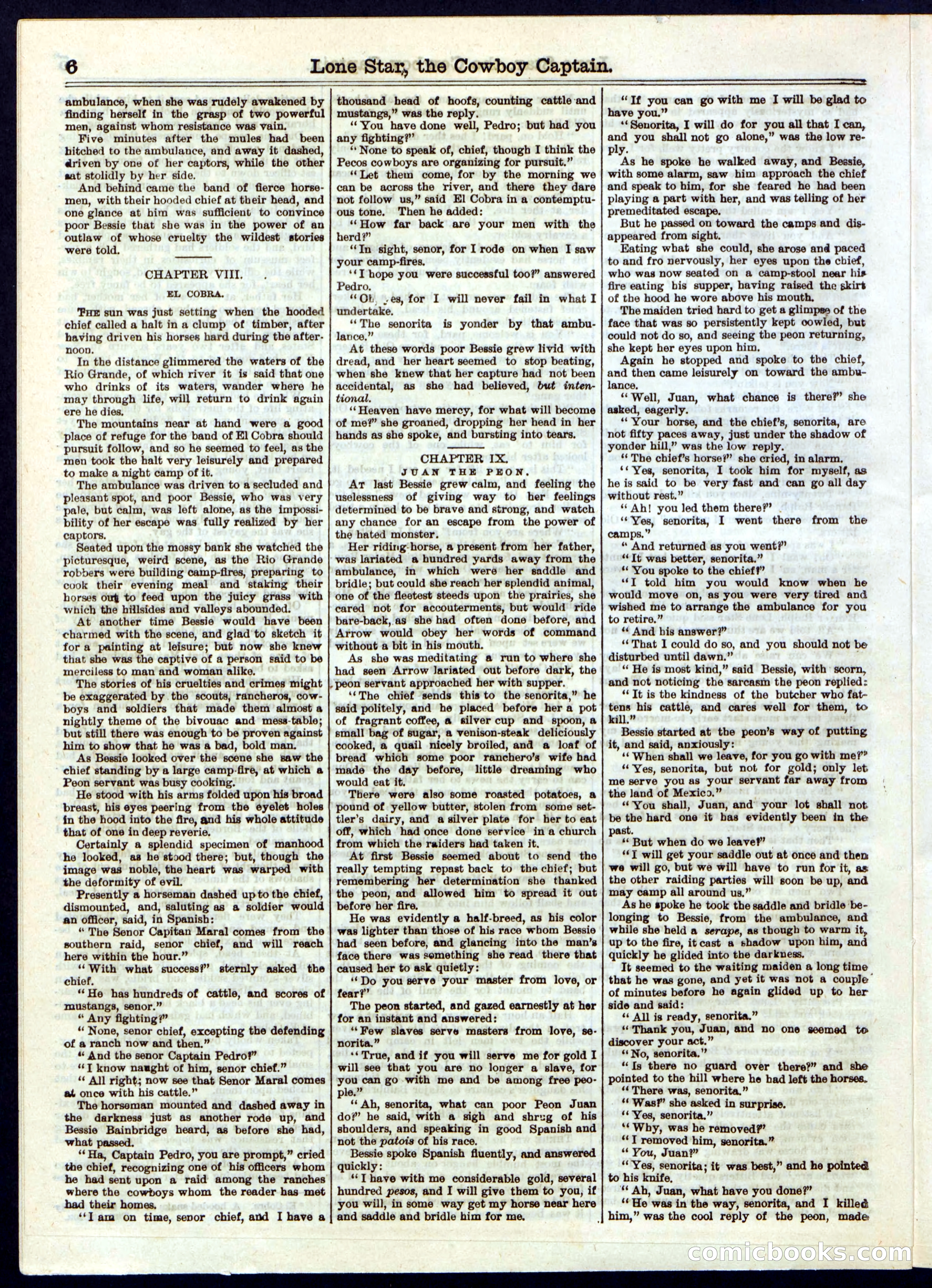 Beadle's Half Dime Library, No. 237 — page 6 of 16