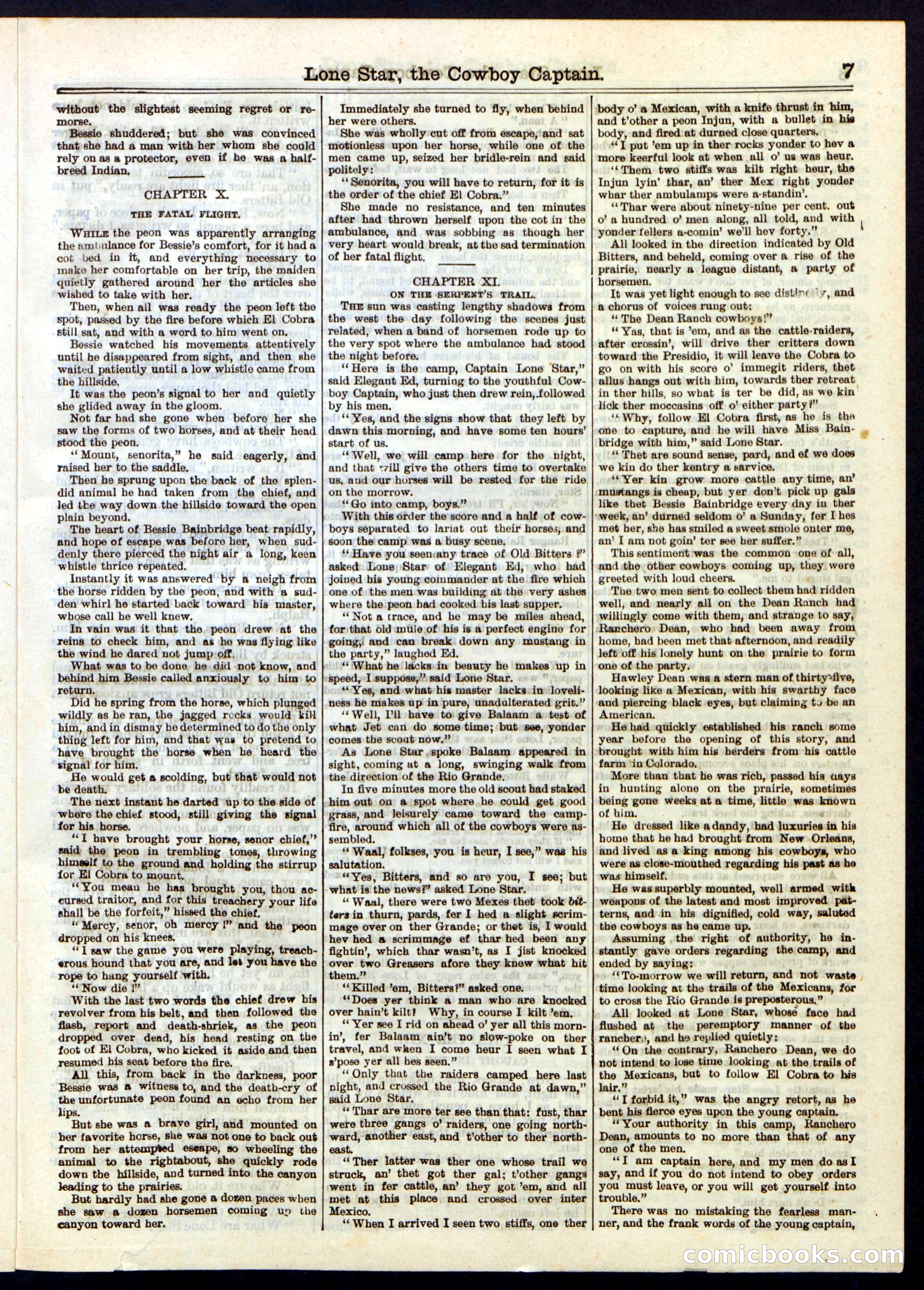Beadle's Half Dime Library, No. 237 — page 7 of 16