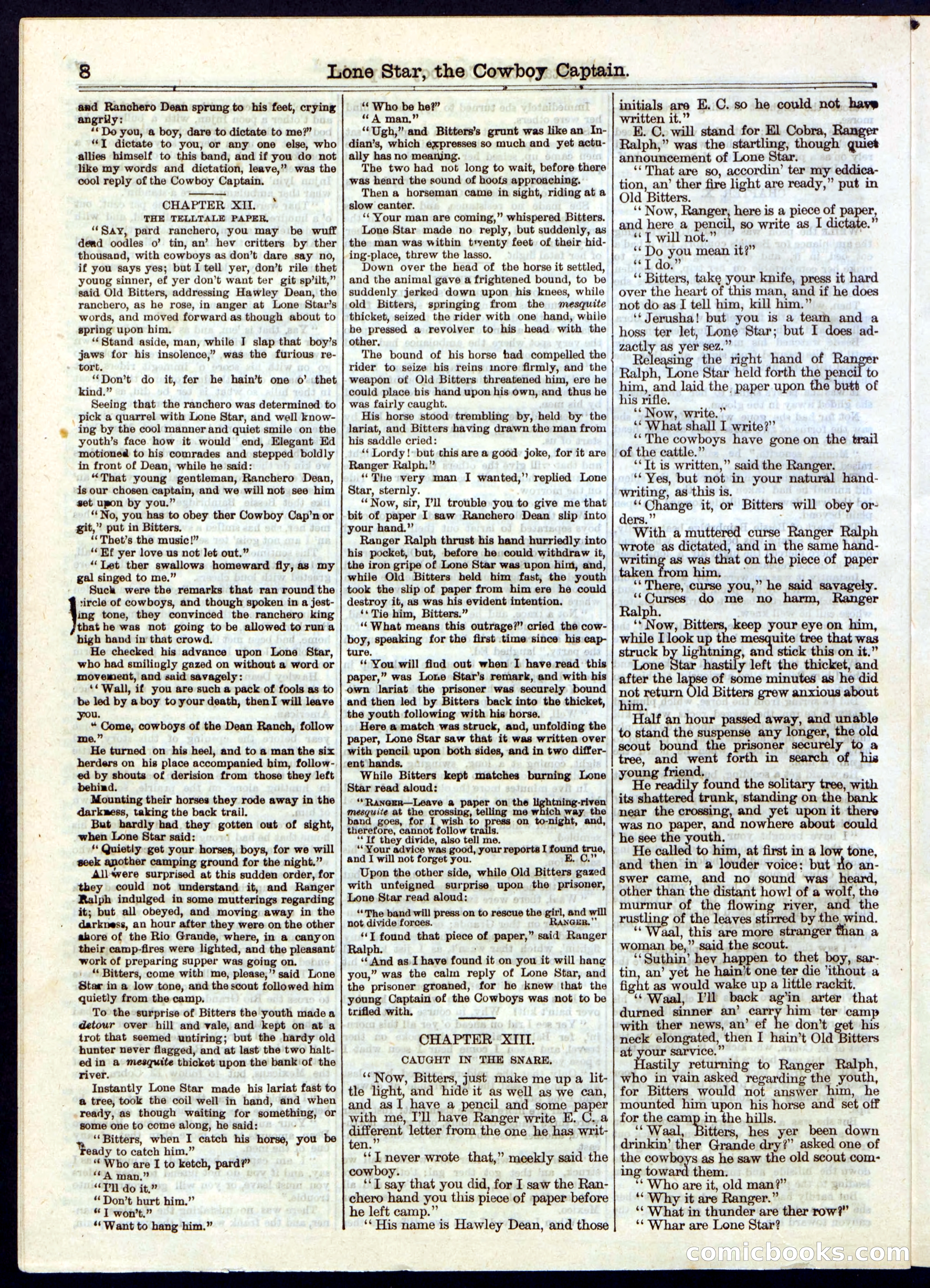 Beadle's Half Dime Library, No. 237 — page 8 of 16