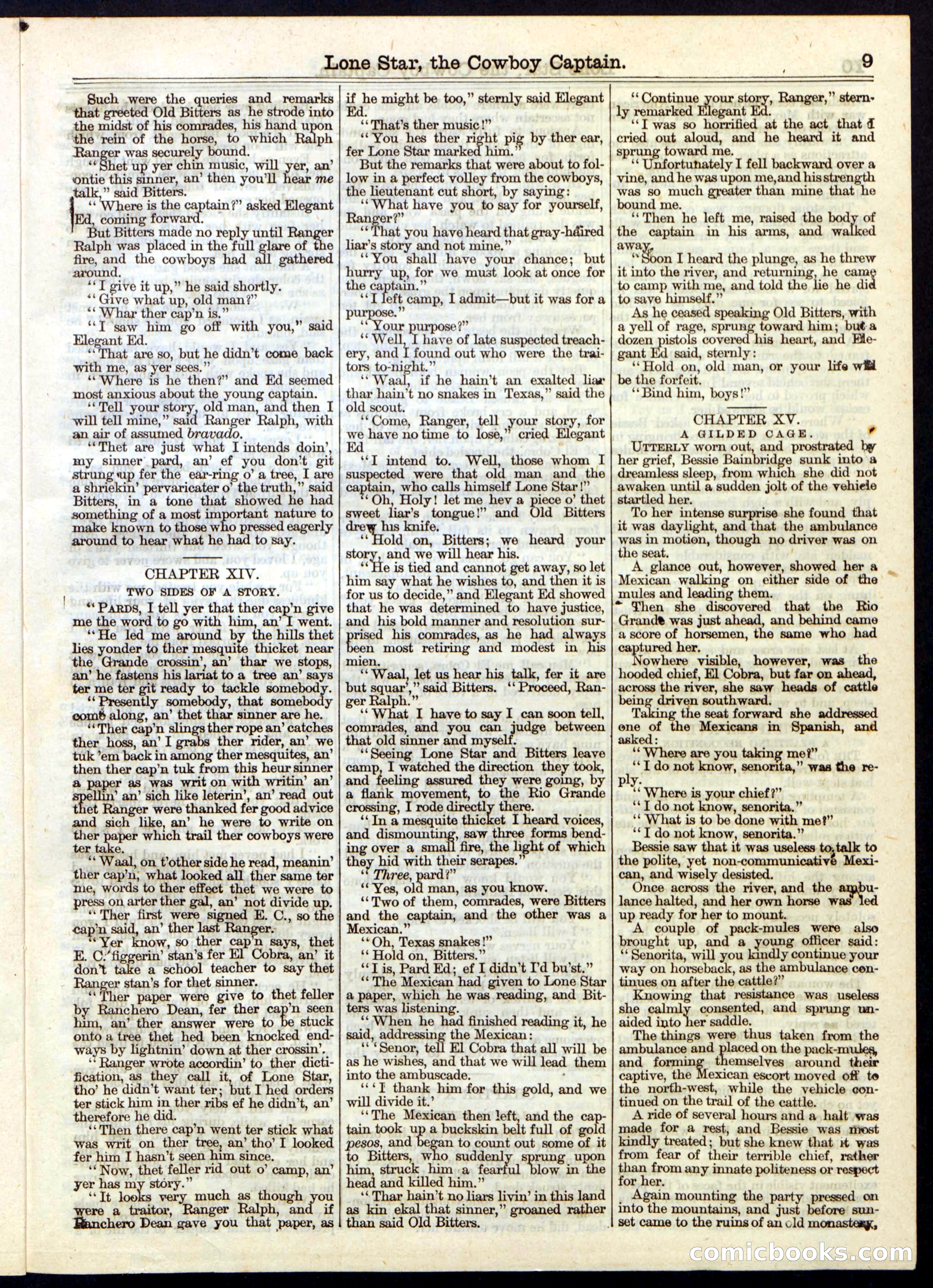 Beadle's Half Dime Library, No. 237 — page 9 of 16
