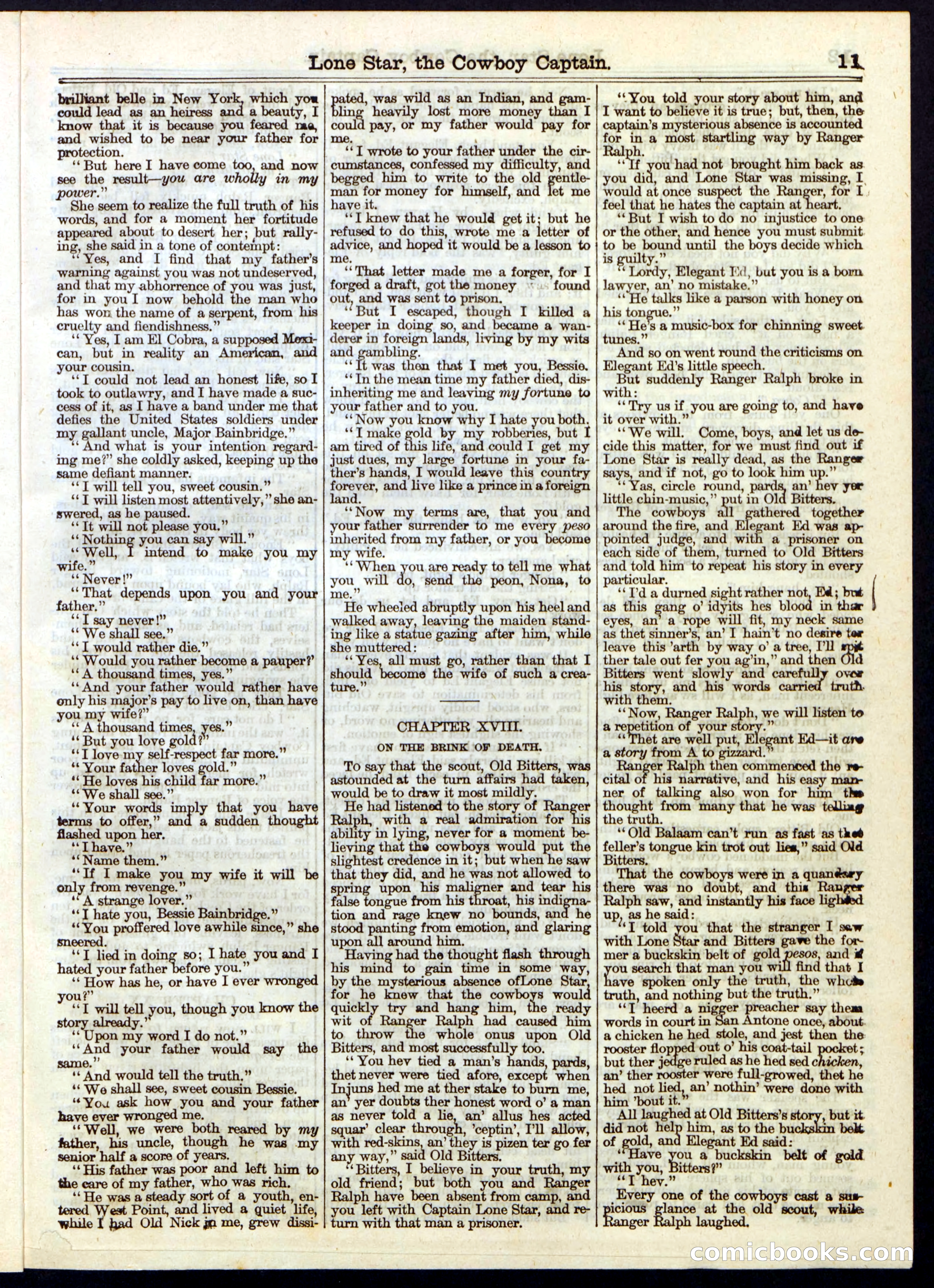 Beadle's Half Dime Library, No. 237 — page 11 of 16